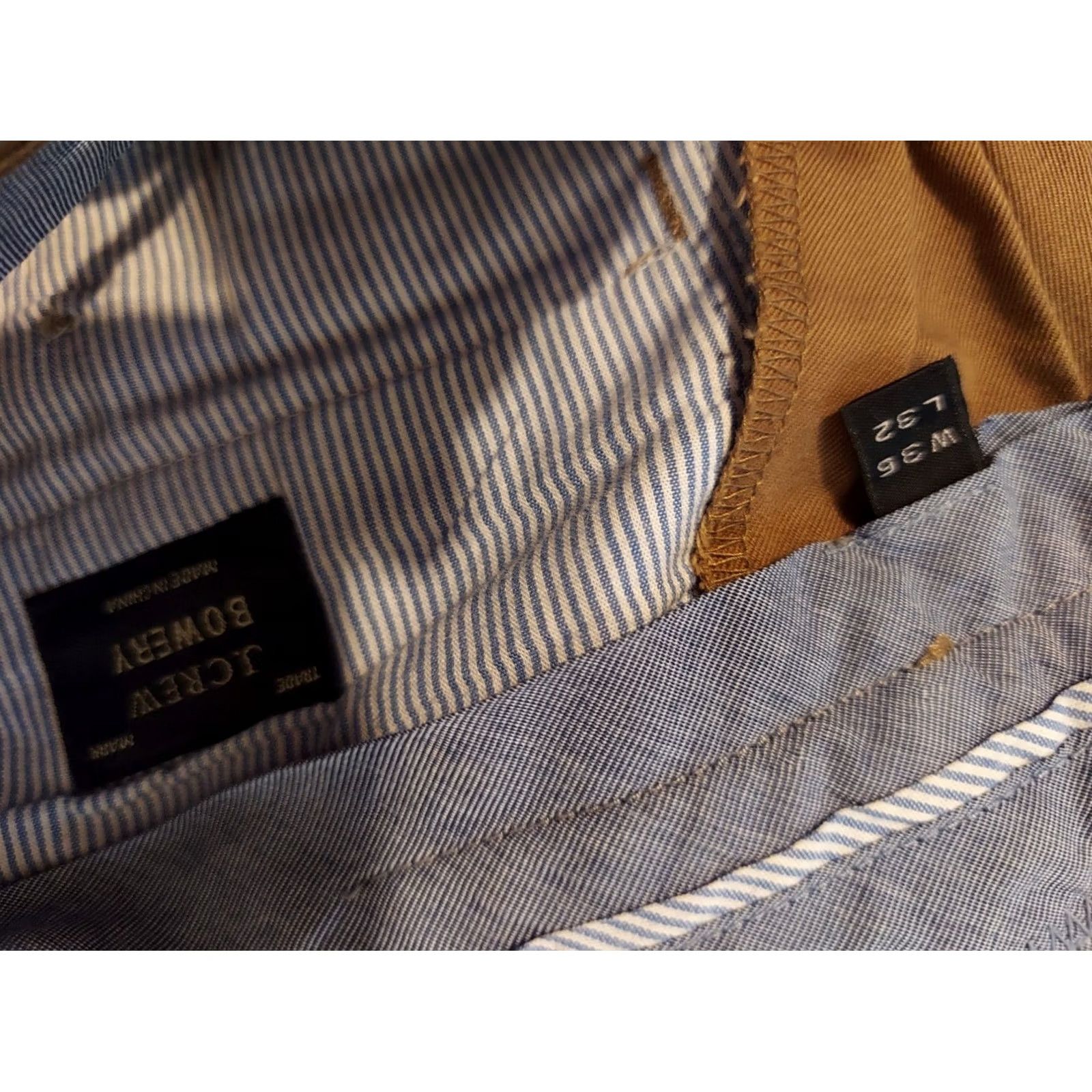 J.Crew Mens J. Crew Khaki Dress Pants 36x32 34x32 Cotton Slack Chino Trouser Size US 36 / EU 52 - 4 Thumbnail