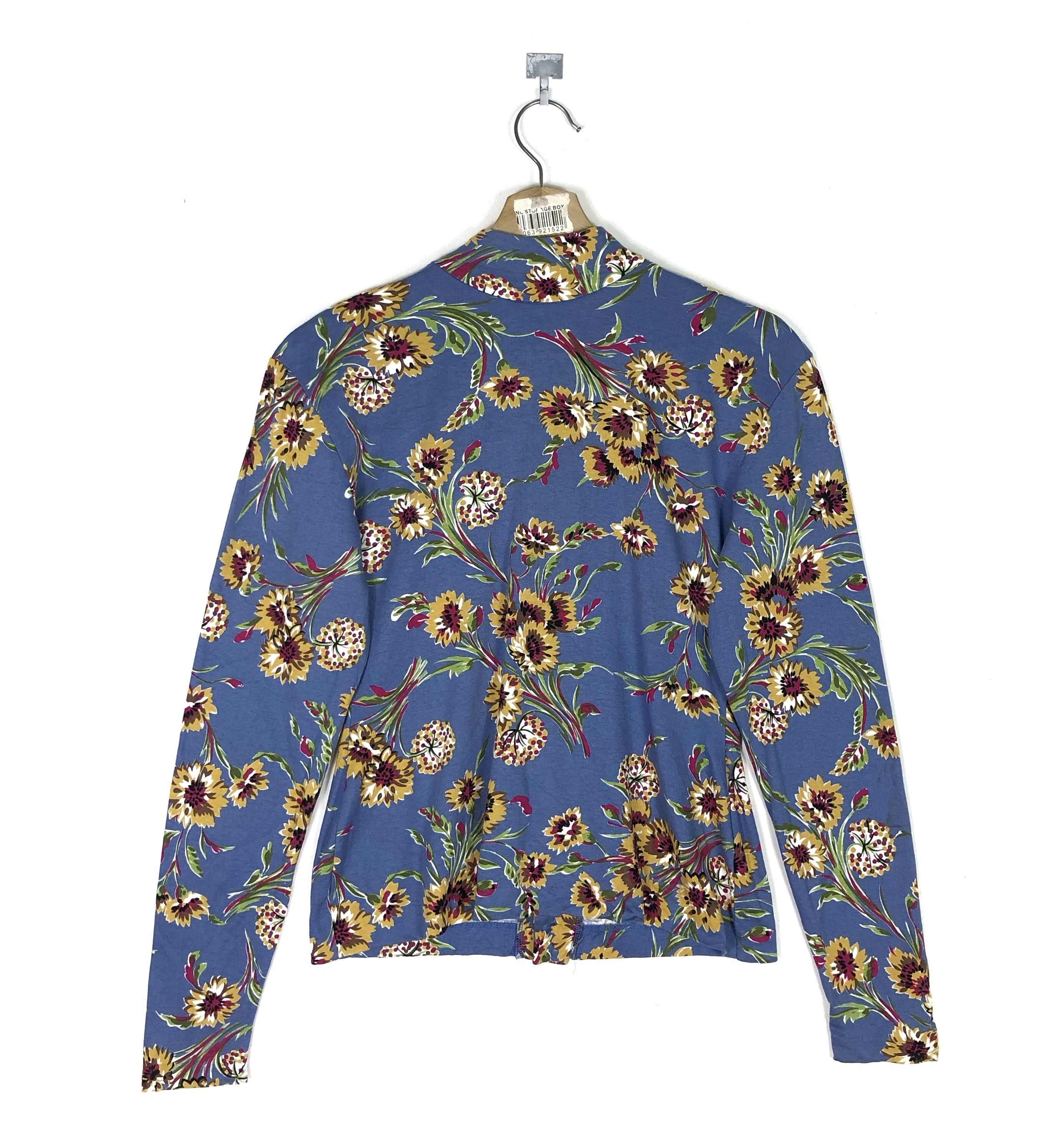 Norma Kamali RARE🔥VINTAGE NORMA KAMALI FLORAL COTTON BUTTON UPS Size XS / US 0-2 / IT 36-38 - 2 Thumbnail
