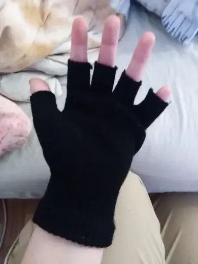 Japanese Brand Horror Half Finger Skull Skeleton Gloves Size ONE SIZE - 11 Thumbnail