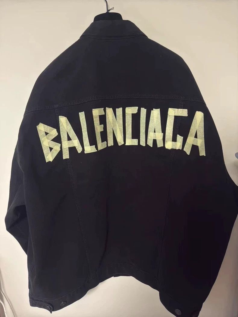 Balenciaga Balenciaga adhesive tape denim jacket-2506 Size US L / EU 52-54 / 3 - 1 Thumbnail