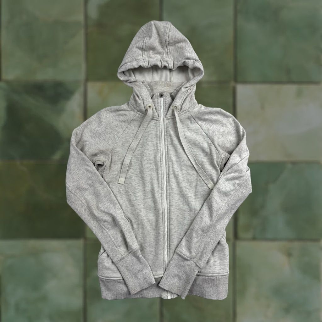 Athleta Athleta Hoodie Womens XS Gray Full Zip Fleece Thumbholes Raglan Sleeves Hoodie Sweatshirt Activewear Mens Womens Size XS / US 0-2 / IT 36-38 - 1 Thumbnail