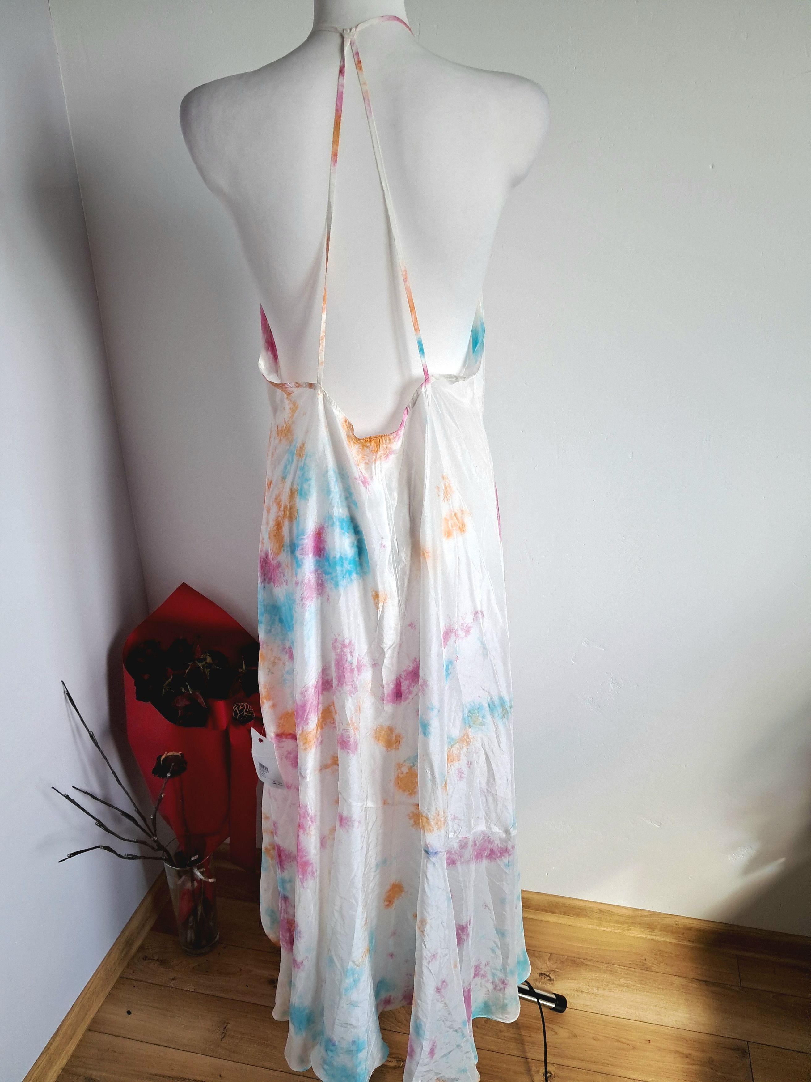 Other Anna Kosturova Silk Tie-Dye Halter Maxi Dress Brand New M/L Size M / US 6-8 / IT 42-44 - 5 Thumbnail