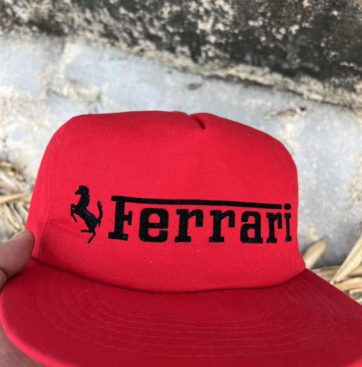 Ferrari × Vintage Vintage 90s Ferrari Logo Foam Cap Size ONE SIZE - 4 Thumbnail