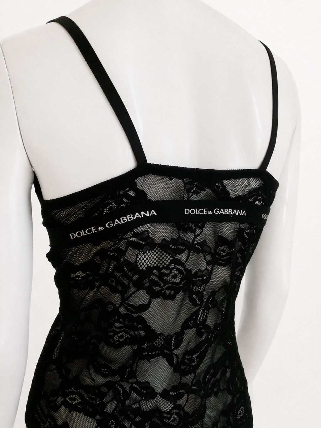 Dolce & Gabbana Dolce & Gabbana Lace Floral Transparent Black Top Size M / US 6-8 / IT 42-44 - 4 Thumbnail