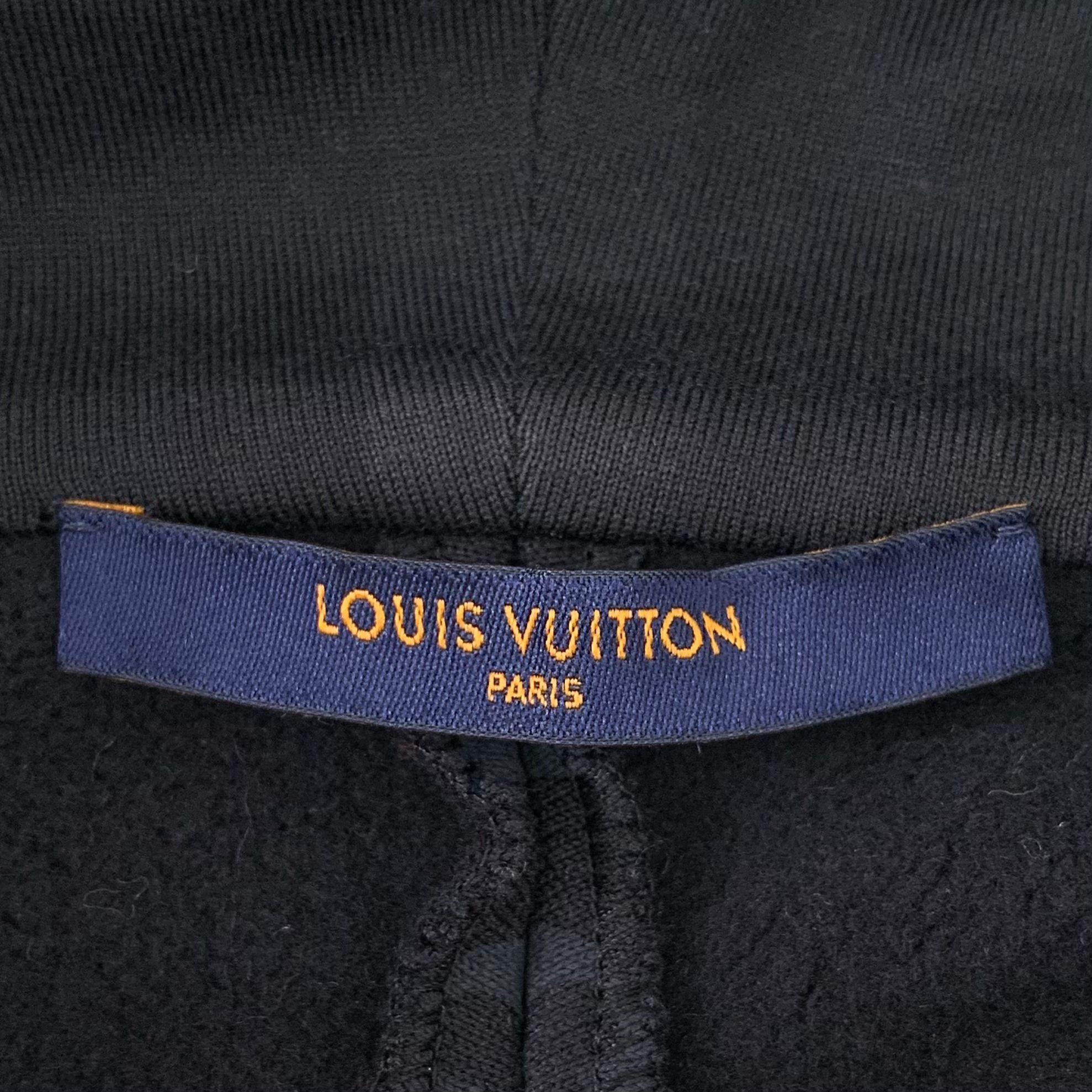 Louis Vuitton Louis Vuitton Black Monogram Logo Print Cotton Hoodie Sweats Size S / US 4 / IT 40 - 5 Thumbnail