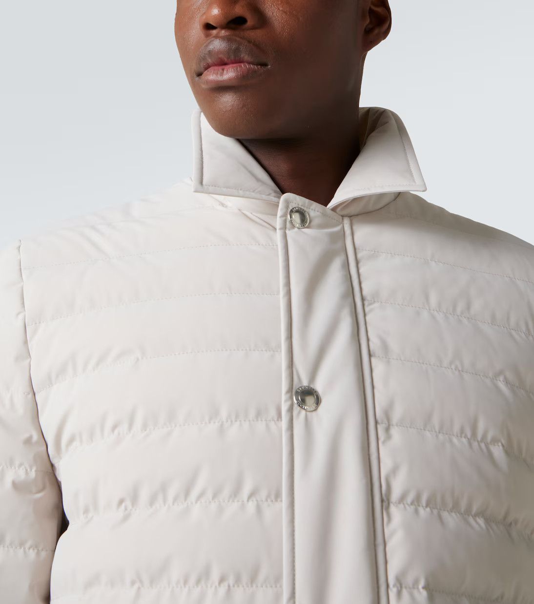 Brunello Cucinelli o1w1db10326 Down Jacket in White Size US S / EU 44-46 / 1 - 6 Thumbnail
