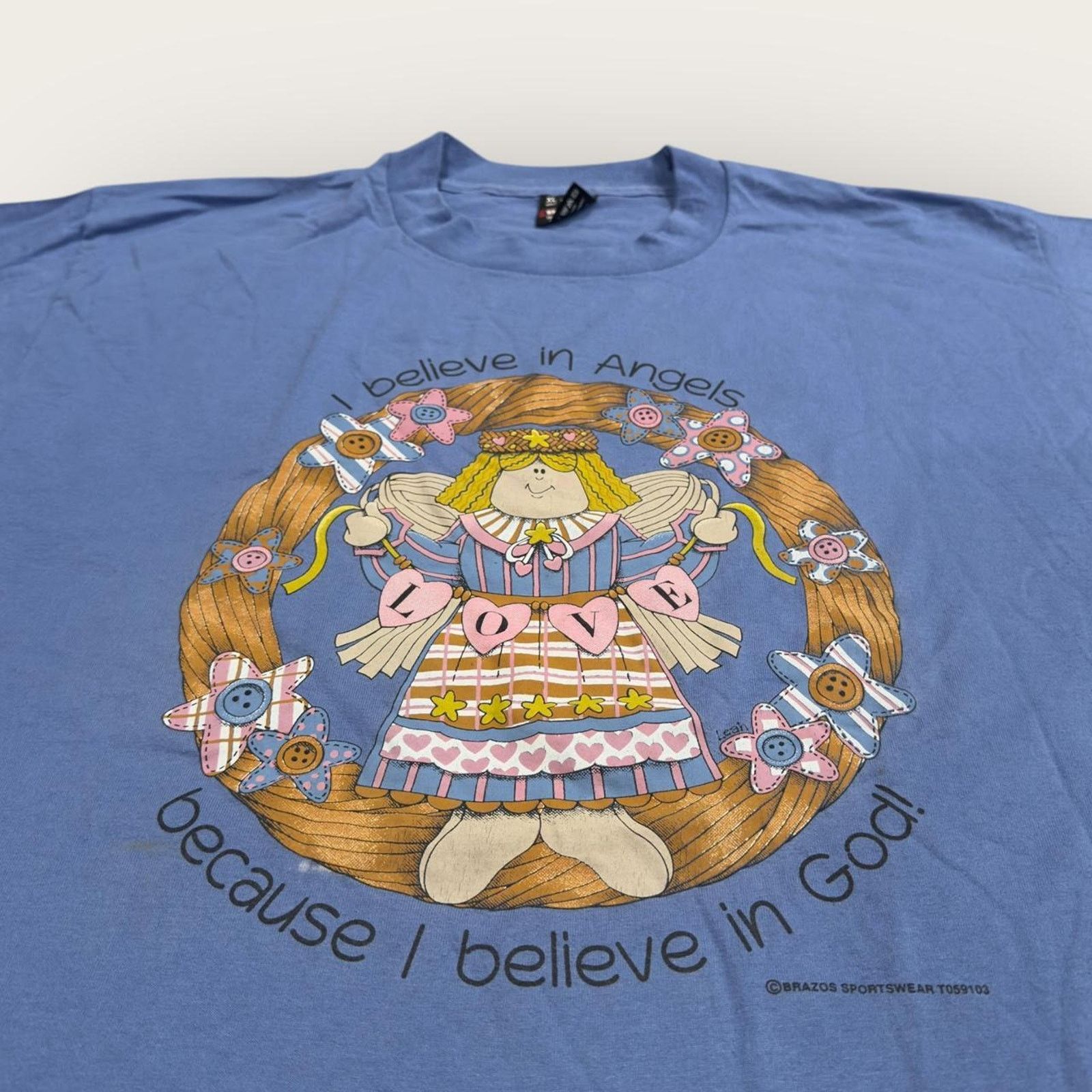 Fruit Of The Loom Vintage 90s Single Stitch Teddy Bears Tee Size XL / US 12-14 / IT 48-50 - 2 Thumbnail