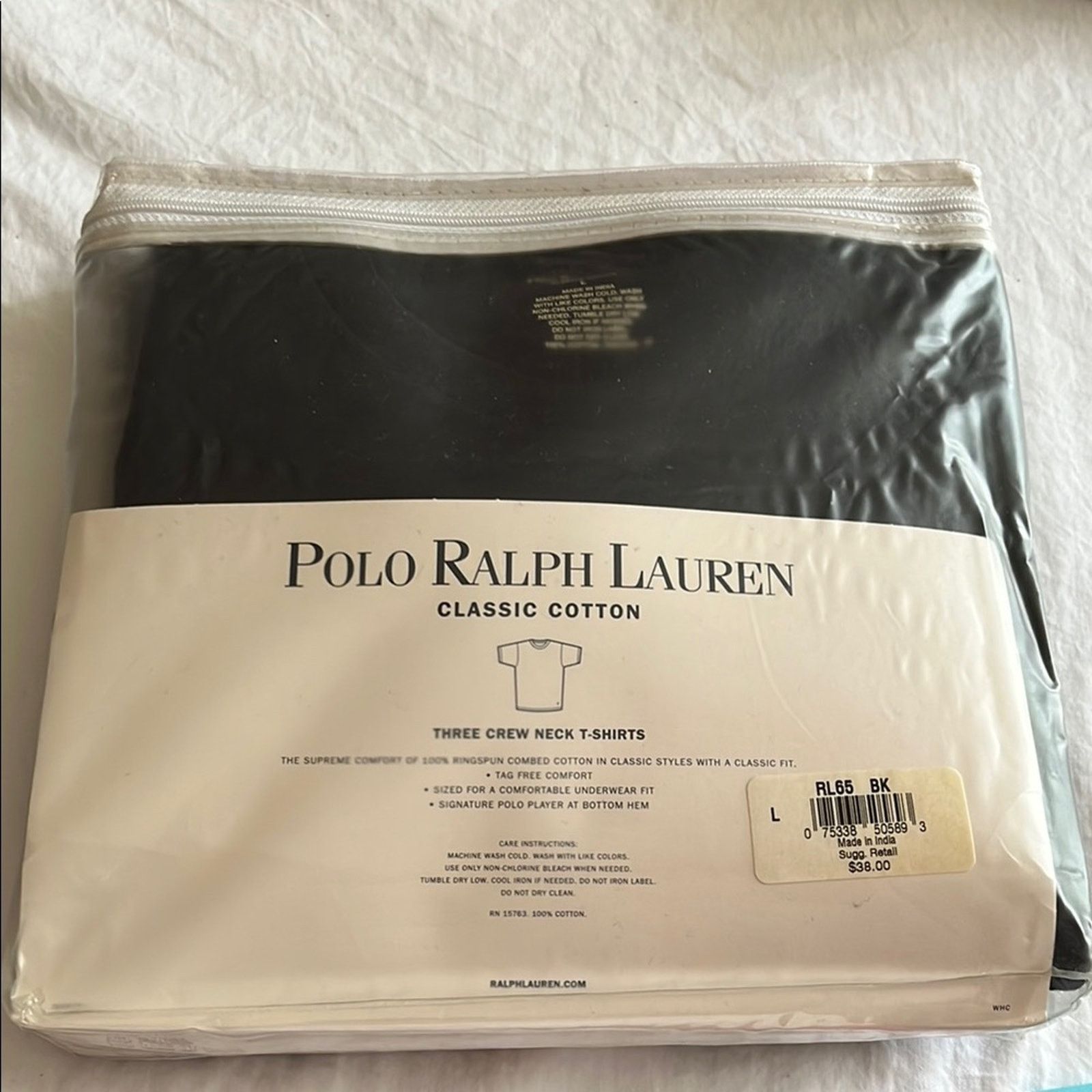 Polo Ralph Lauren VTG NWT Polo Ralph Lauren Shirts 3pc Black Crew Neck Size L Size US L / EU 52-54 / 3 - 2 Thumbnail