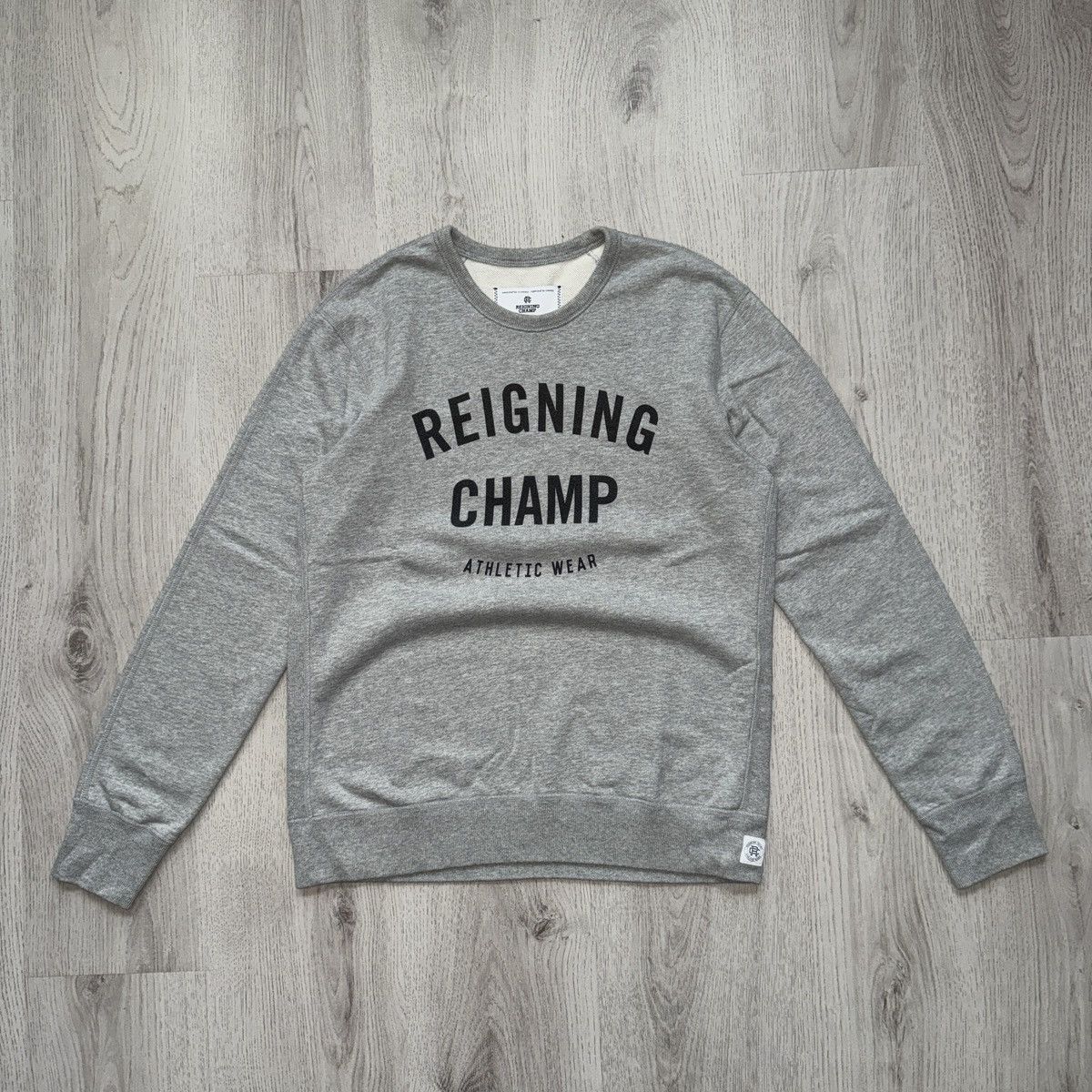 Reigning Champ Reigning Champ OG Classic Logo Grey Crewneck Sweatshirt Size US M / EU 48-50 / 2 - 1 Thumbnail