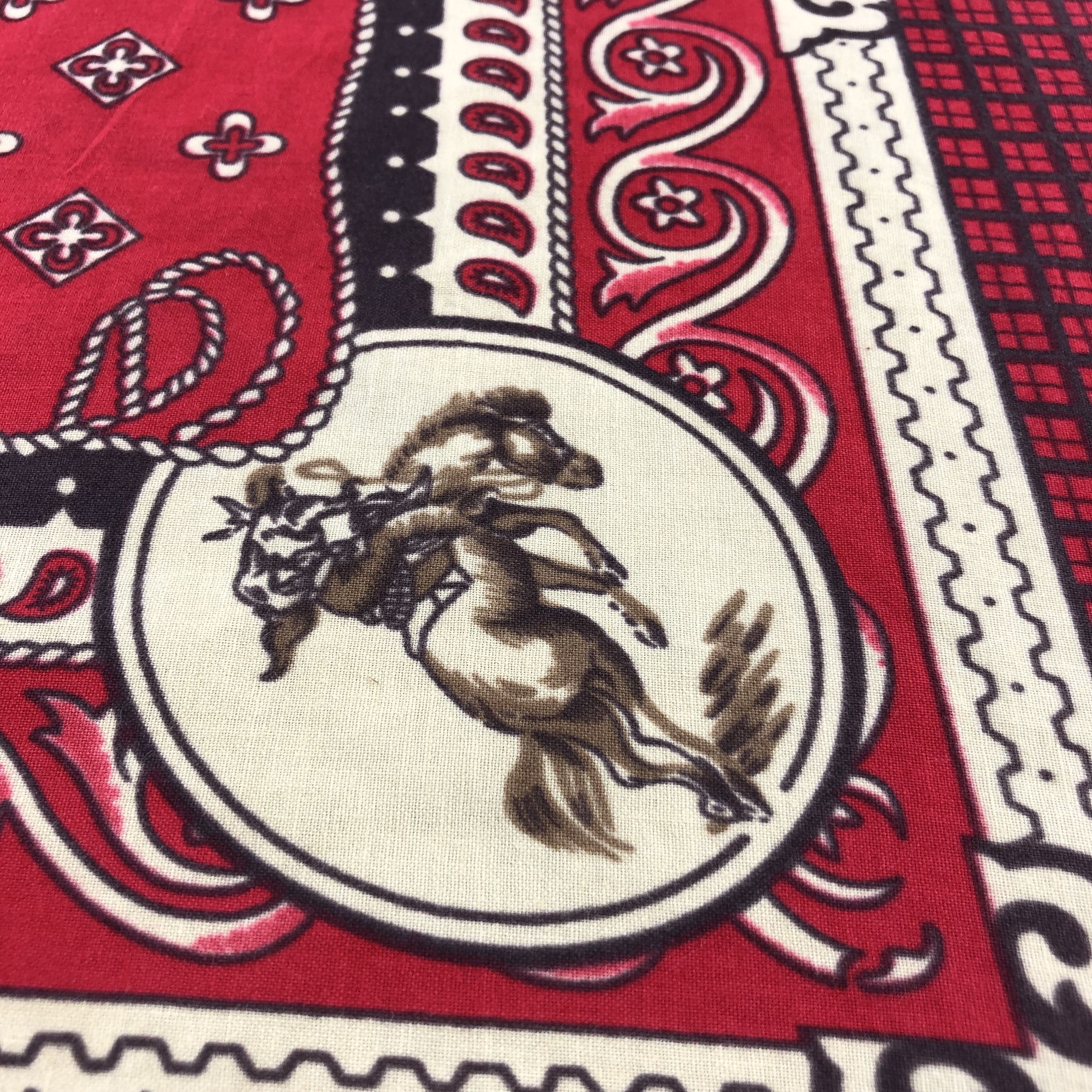 Vintage Vintage Rodeo Handkerchief Neckerchief Bandana H1350 Size ONE SIZE - 4 Thumbnail