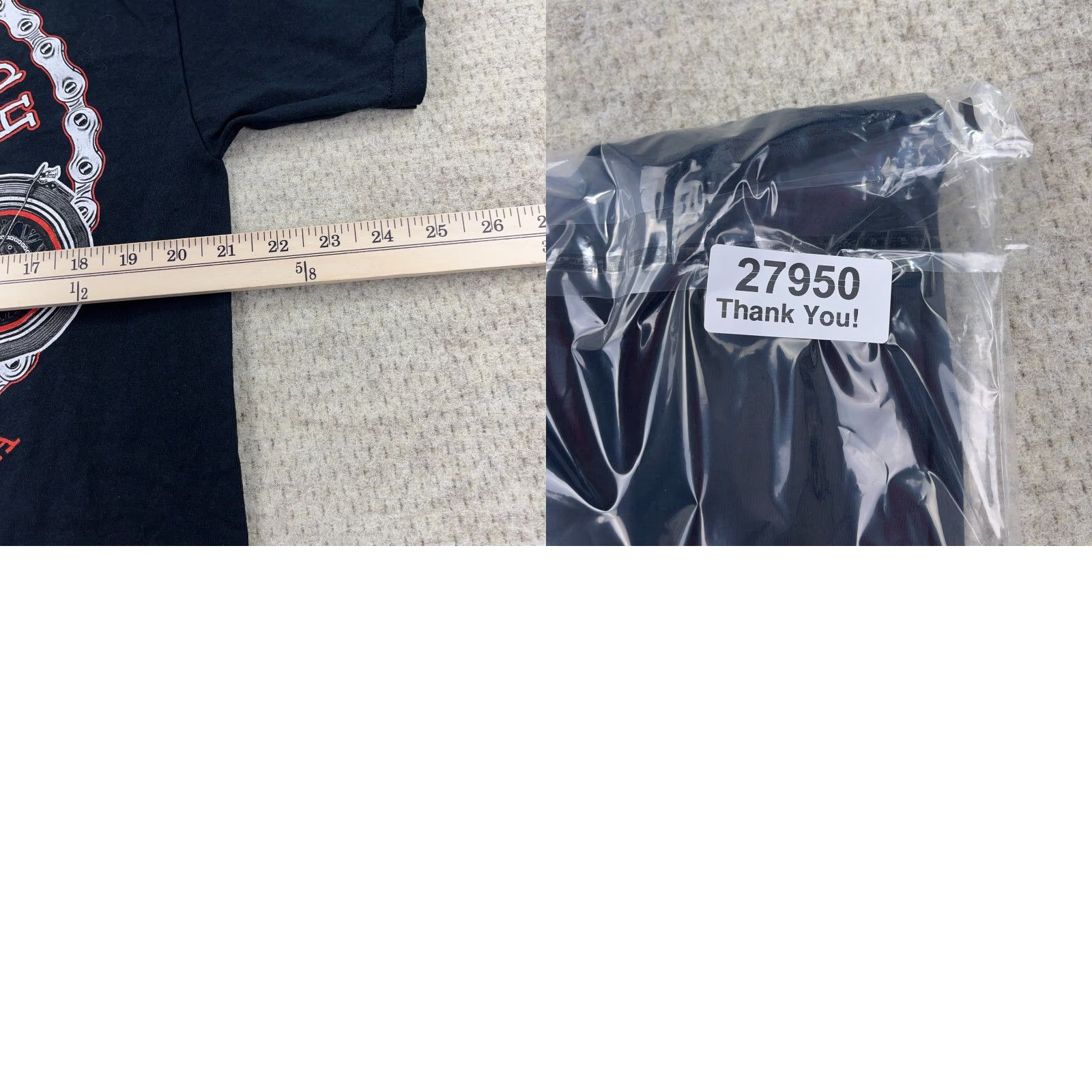 Gildan VINTAGE Bike Week Shirt Men Large Black Gildan Crew Neck Graphic Print 80s 90s USA Motorcycle Tattoo Logo Long-Lasting Size US L / EU 52-54 / 3 - 9 Thumbnail
