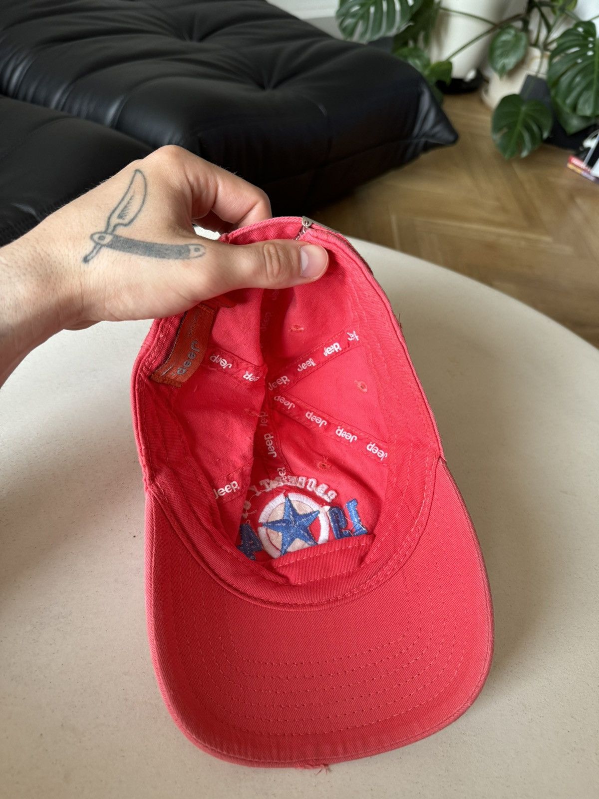 Vintage Y2K Vintage Jeep Racing Embroidery Faded Dad Hat Cap Washed Size ONE SIZE - 2 Thumbnail