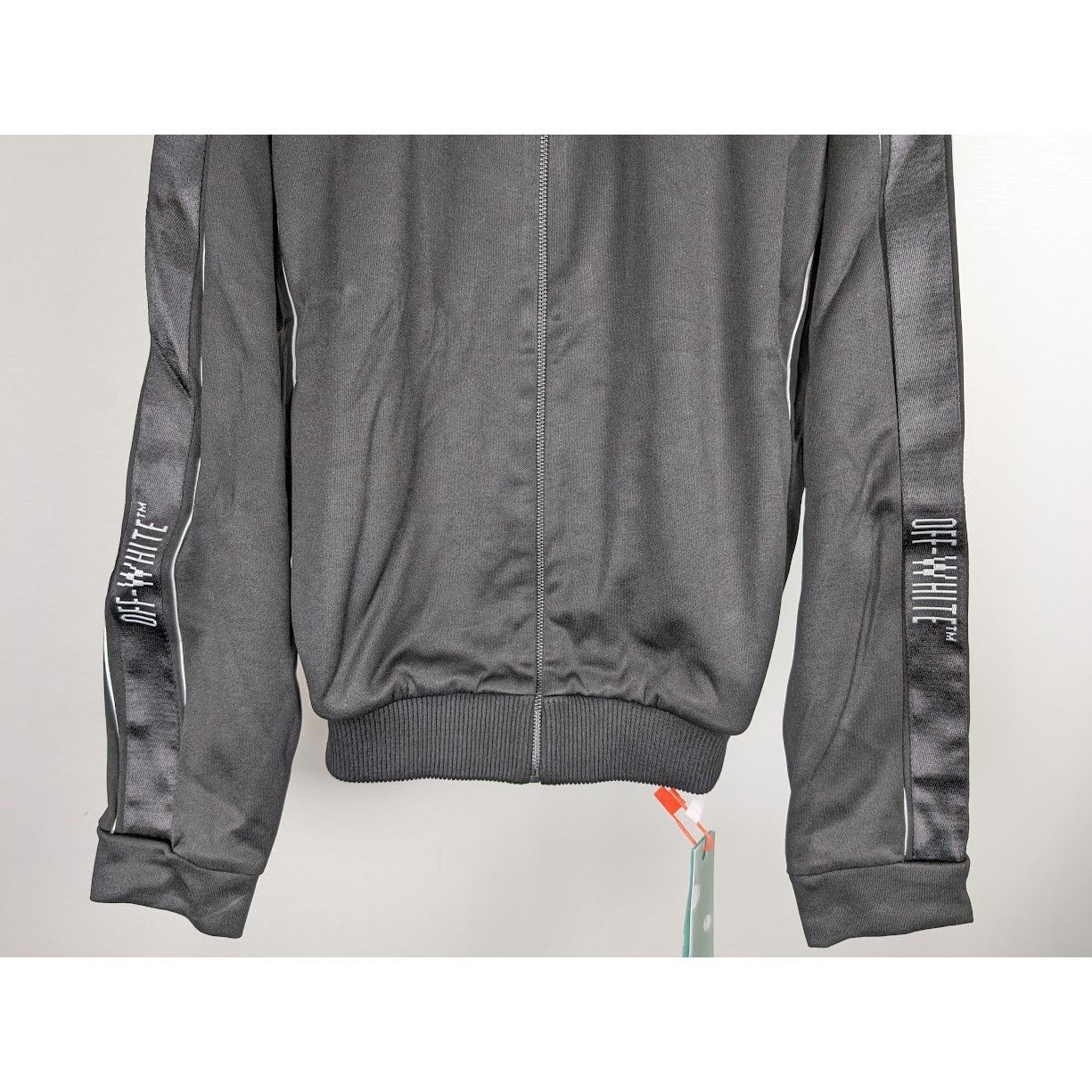 Off-White o1rshd1 Knit Tape Track Jacket in Black Size US XL / EU 56 / 4 - 6 Thumbnail