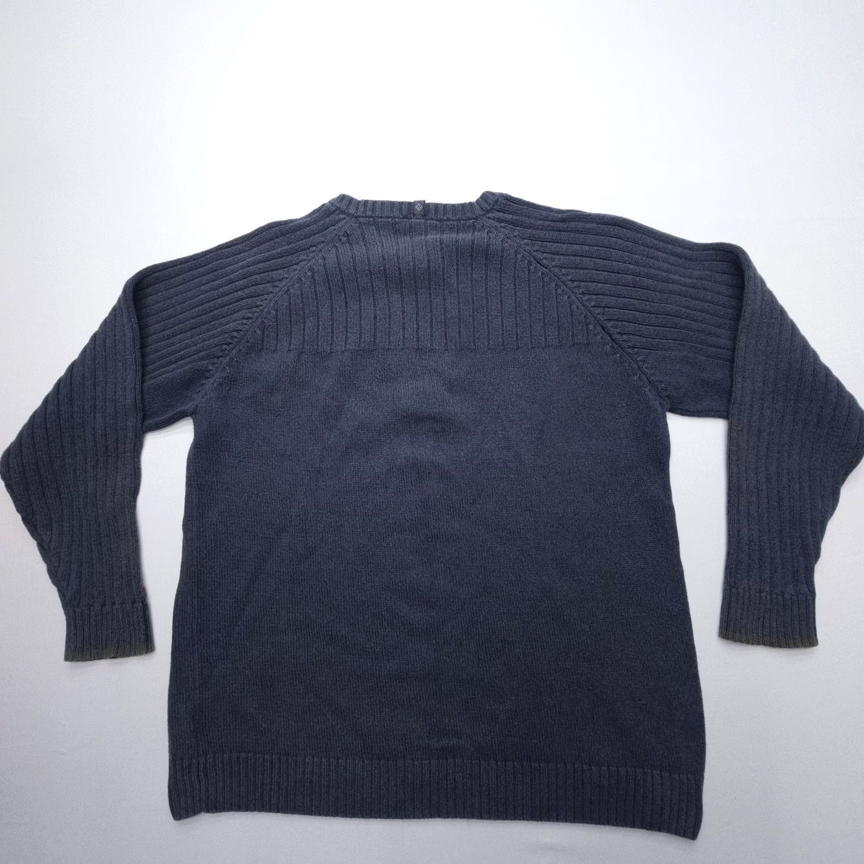 Vintage Columbia Sweater Mens XL Gray 100% Cotton V-Neck Pullover Knit Classic Outdoor Y2K Ribbed Logo Fall Winter Spring Summer All Seasons Size US XL / EU 56 / 4 - 2 Thumbnail