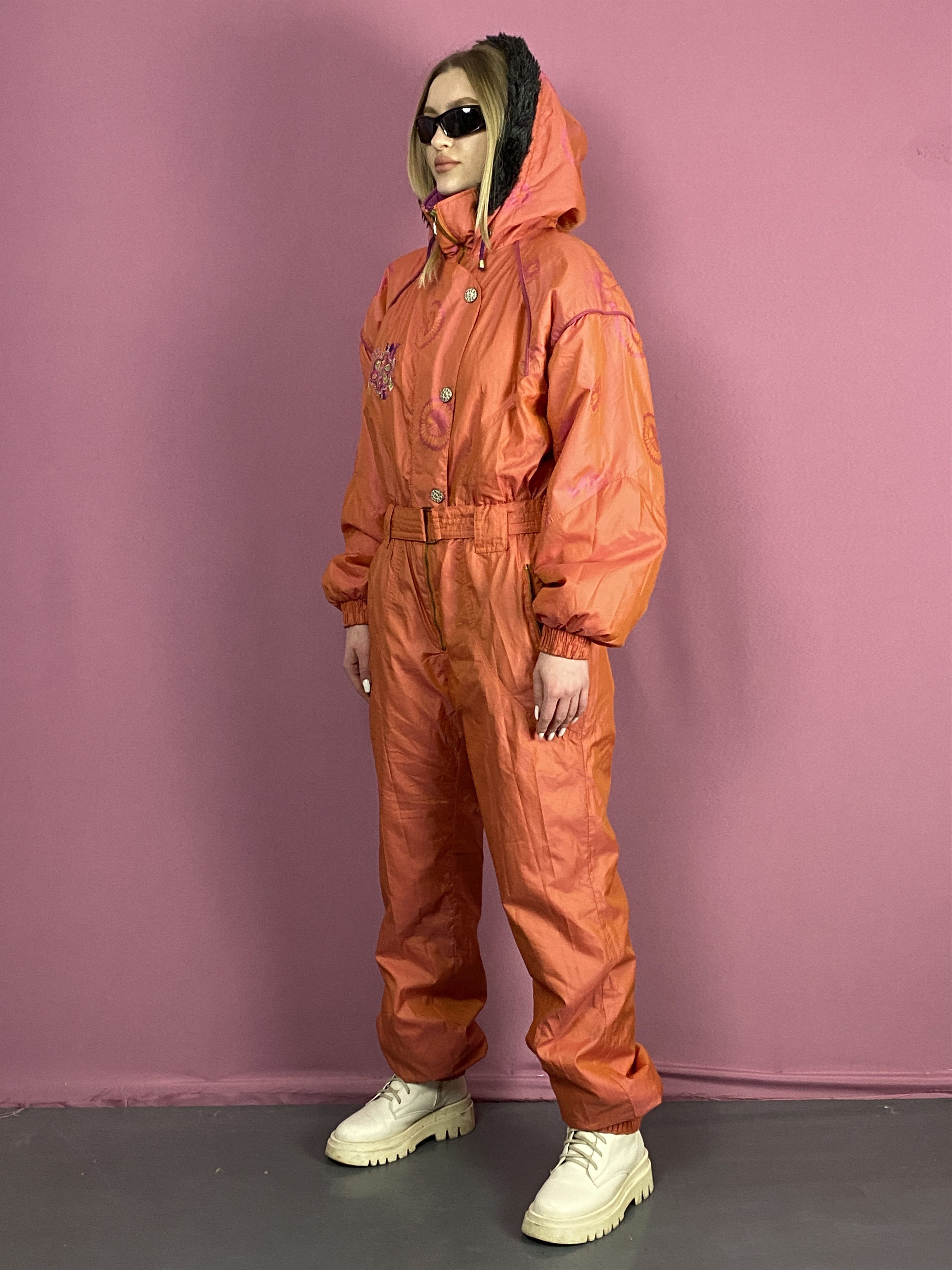 Vintage 90s Leading Vintage Women's One Piece Ski Suit - L Size L / US 10 / IT 46 - 2 Thumbnail