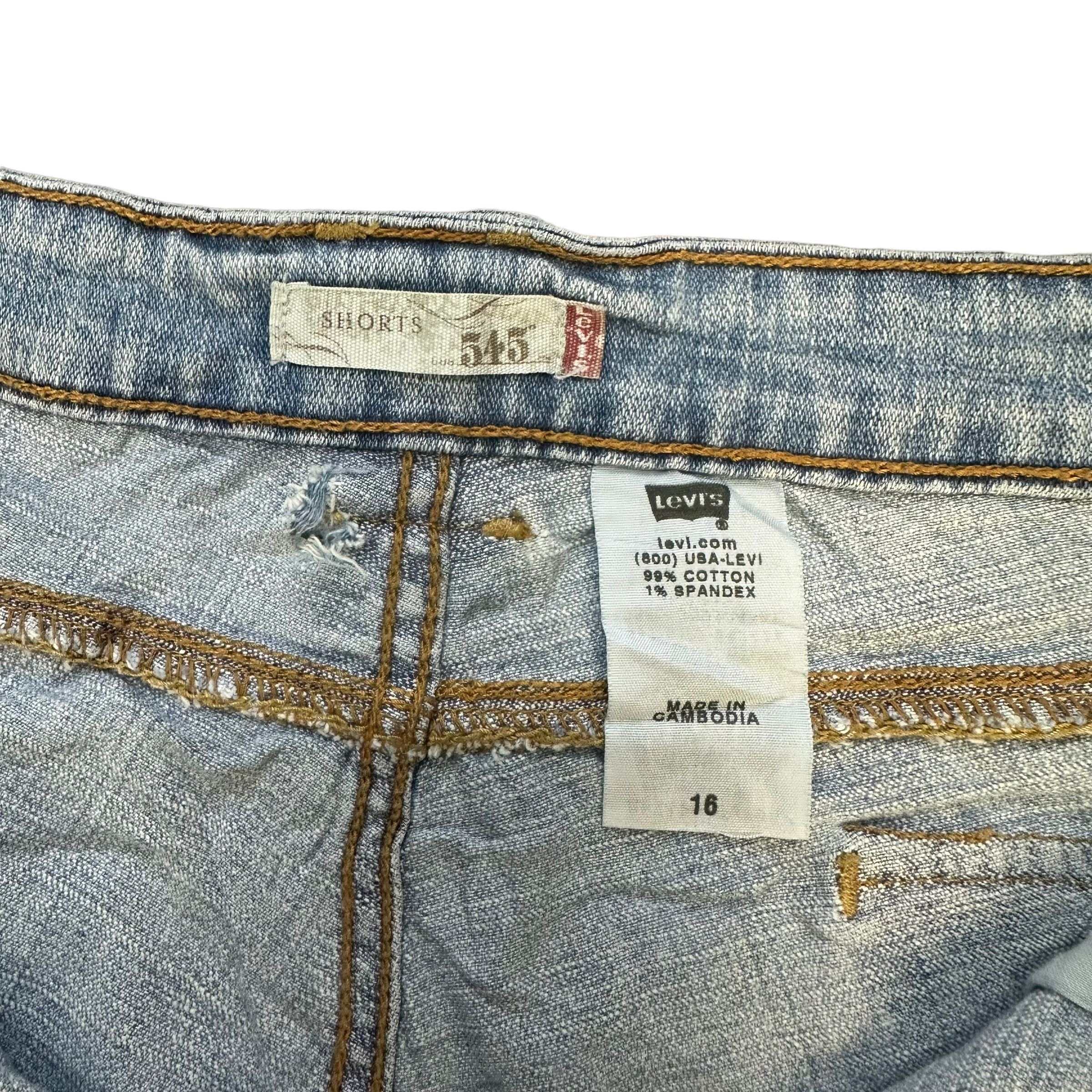 Levi's LEVIS 545 LIGHT WASH DENIM SHORTS #8411-008 Size 39" - 8 Thumbnail