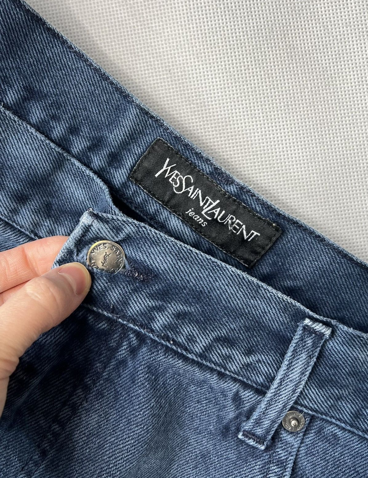 Yves Saint Laurent Baggy Pants Yves Saint Laurent Jeans Logo Vintage Size US 36 / EU 52 - 4 Thumbnail