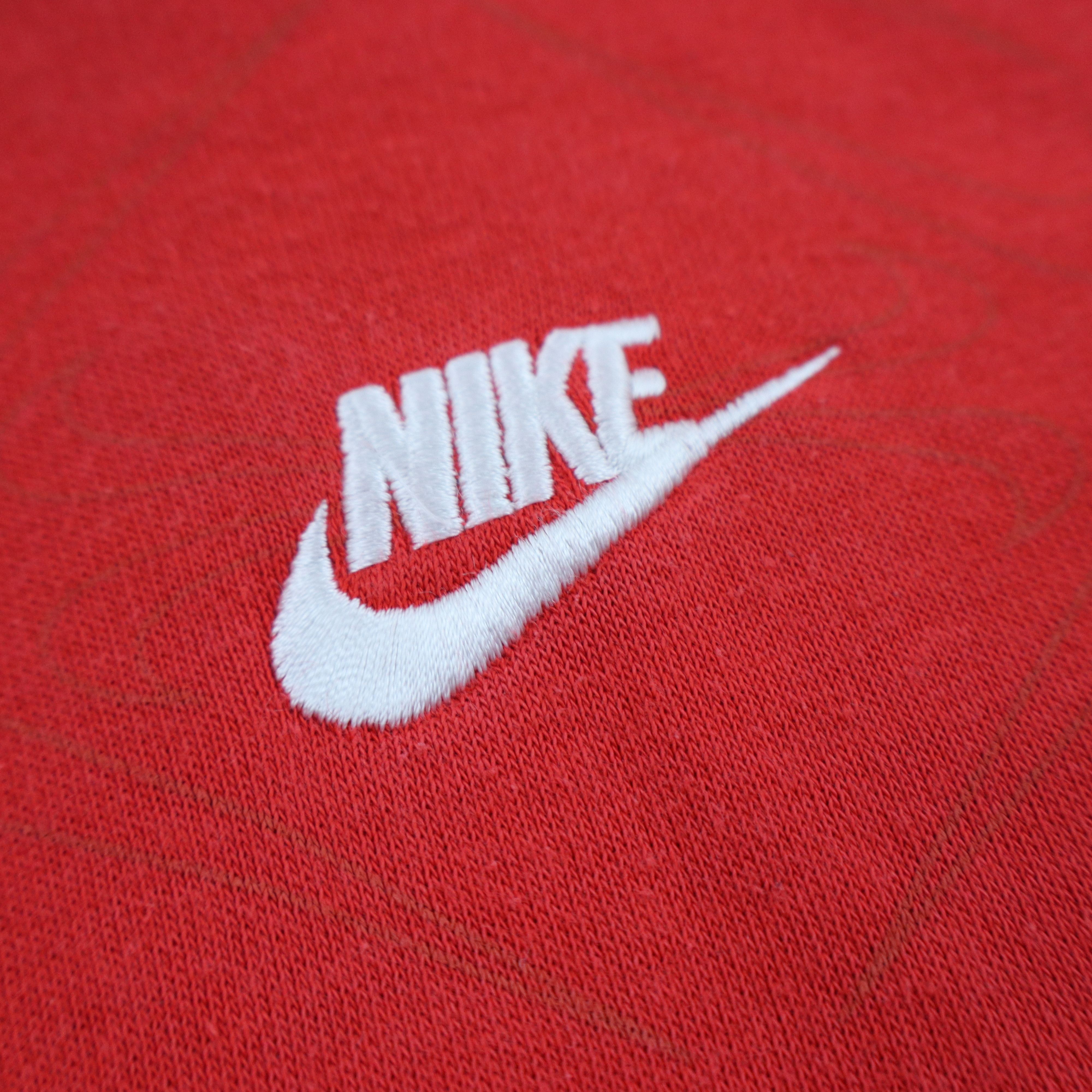 Nike × Travis Scott Vintage 90s Style Nike Hoodie Center Swoosh Red Sweatshirt Size US XXL / EU 58 / 5 - 5 Thumbnail