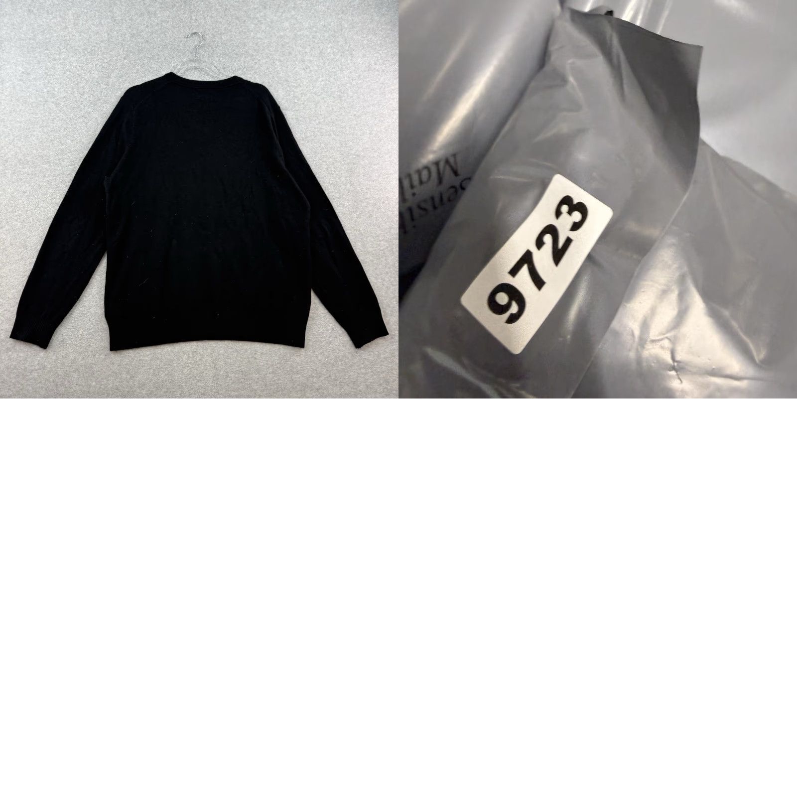 Lands' End Lands' End 100% Cashmere V Neck Sweater Men Large L Black Pullover Knit Size US L / EU 52-54 / 3 - 8 Thumbnail