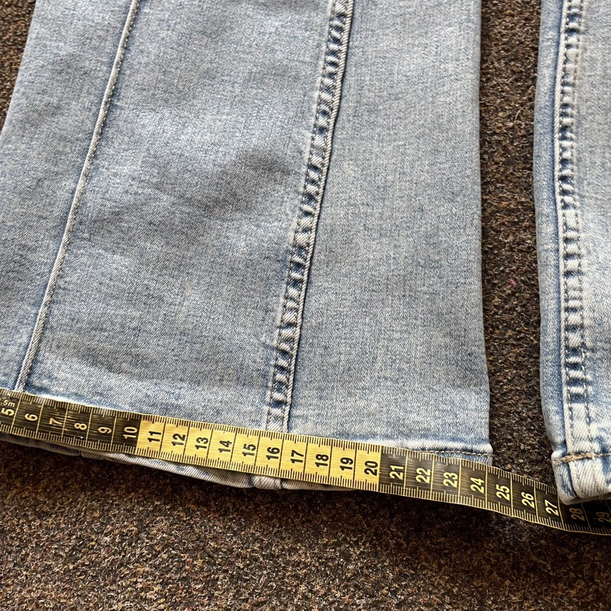 Vintage Vintage Y2K Faded Flare Jeans Wide Leg Bootcut Grunge Logo Size 32" / US 10 / IT 46 - 8 Thumbnail