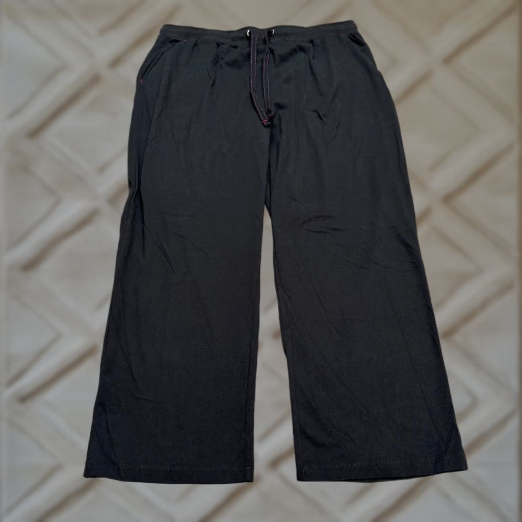 Tommy Bahama Tommy Bahama Sweatpants Mens XL Black Casual Cotton Blend Stretch Lounge Pants with Pockets Size US 36 / EU 52 - 1 Thumbnail