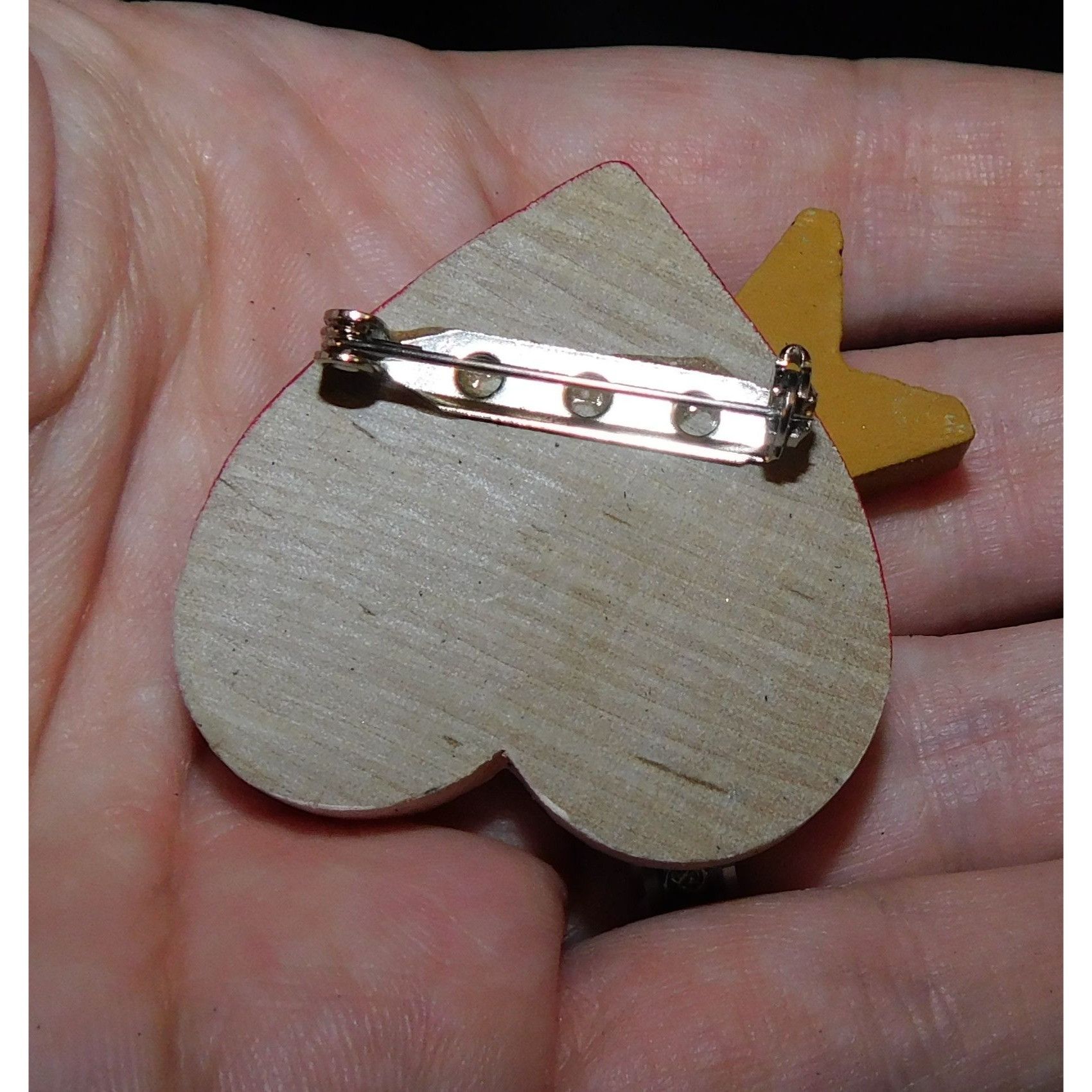 Other Vintage Handmade Pouting Santa Painted Brooch Size ONE SIZE - 4 Thumbnail
