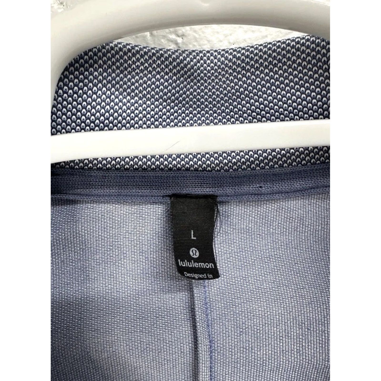 Lululemon Lululemon Polo Shirt Blue Stretch Performance Golf Preppy Adult Large Size US L / EU 52-54 / 3 - 3 Thumbnail