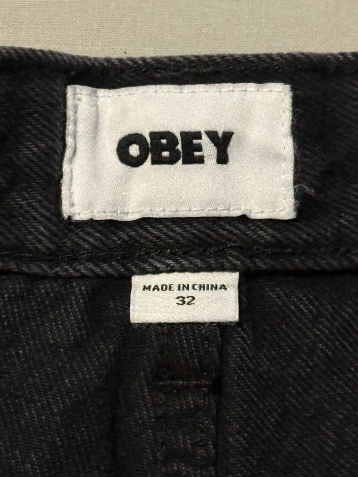 Obey OBEY Men’s Classic Baggy Denim Jeans Faded Black Brand New Size US 32 / EU 48 - 11 Thumbnail