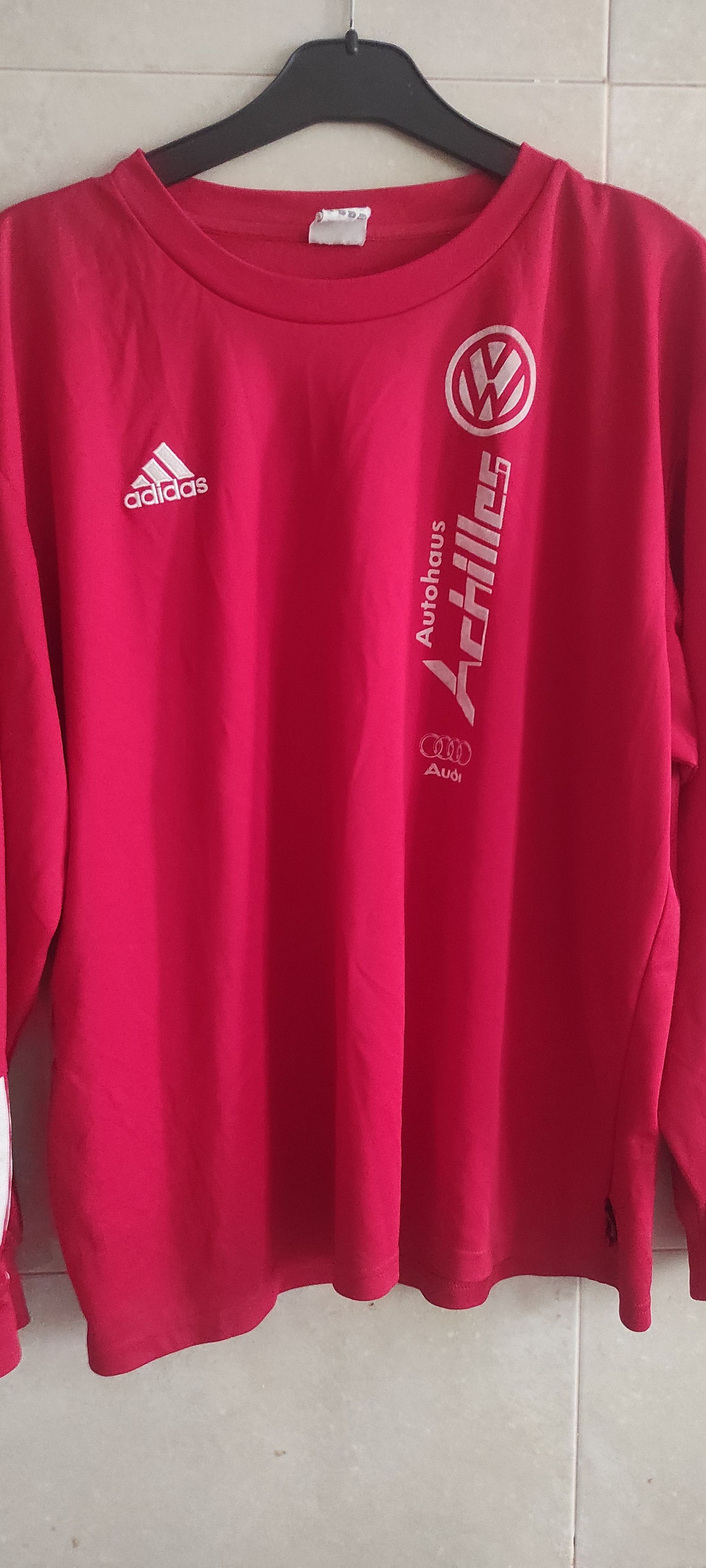 Adidas × Audi Vintage Men's Adidas Jersey 80s SF Ahlum Red Size XL Size US XL / EU 56 / 4 - 12 Thumbnail