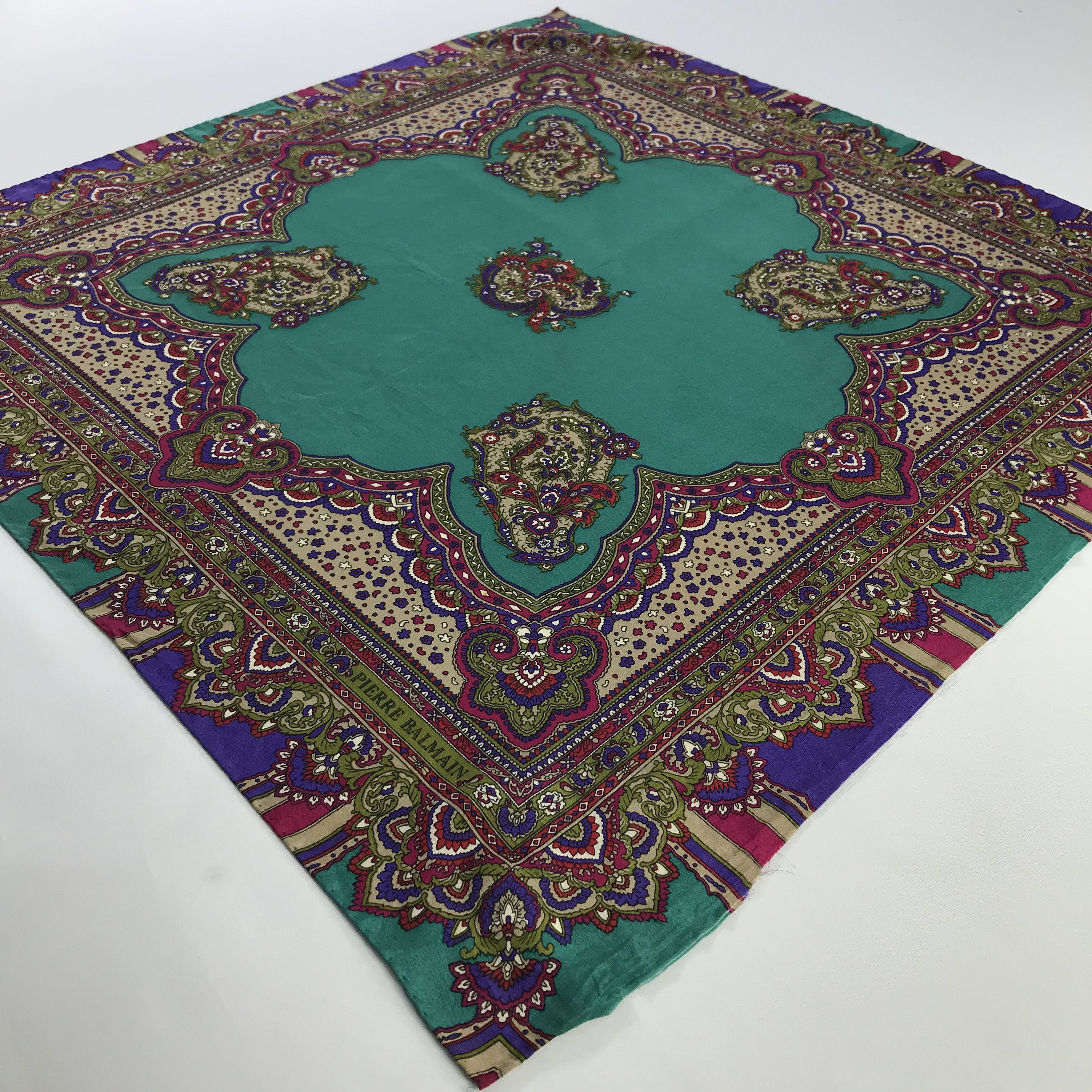 Pierre Balmain × Vintage Pierre Balmain Bandana / Handkerchief / Neckerchief - S723 Size ONE SIZE - 2 Thumbnail