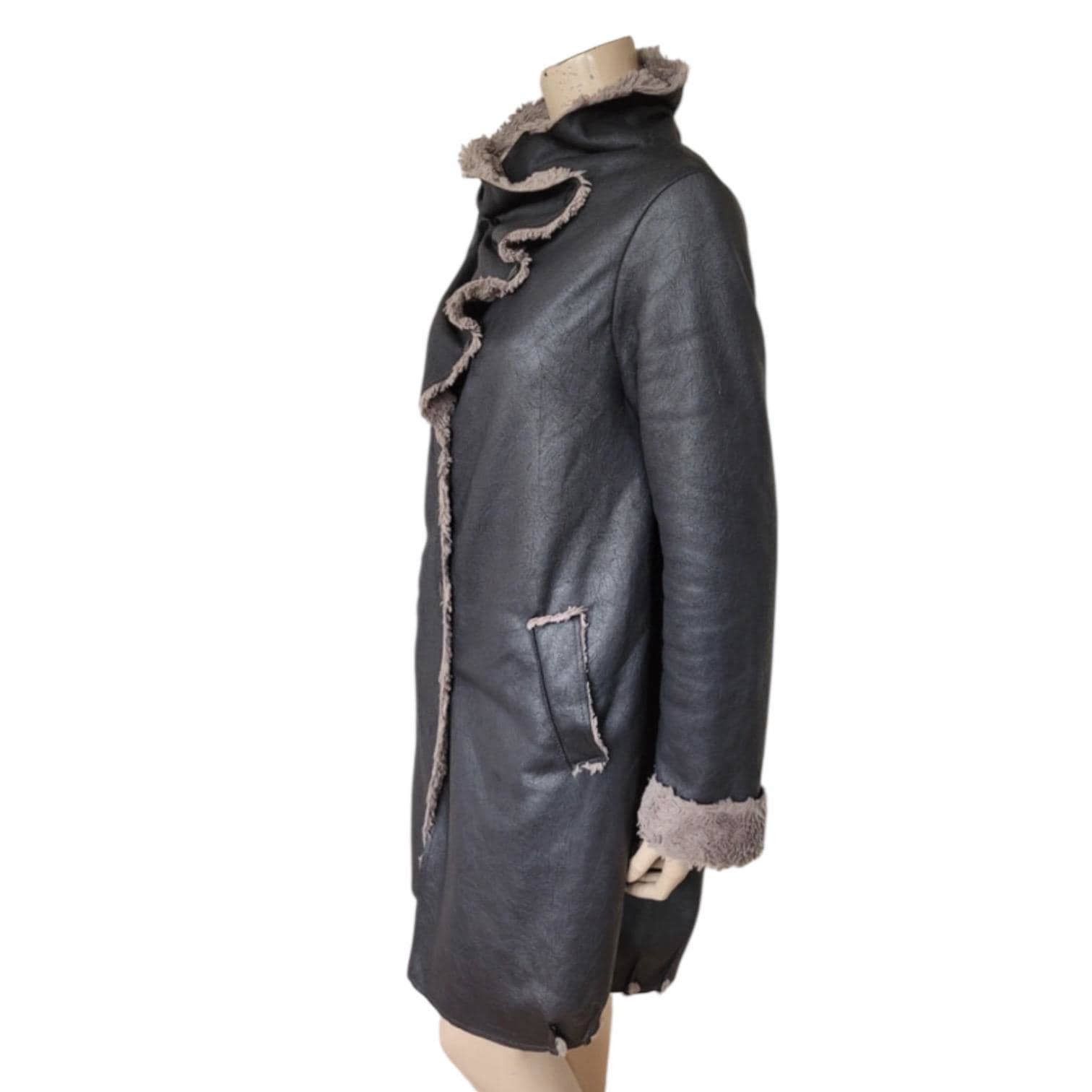 Cop Copine The Cop Copine Draped Slouchy Long Fur Coat Size ONE SIZE - 6 Thumbnail