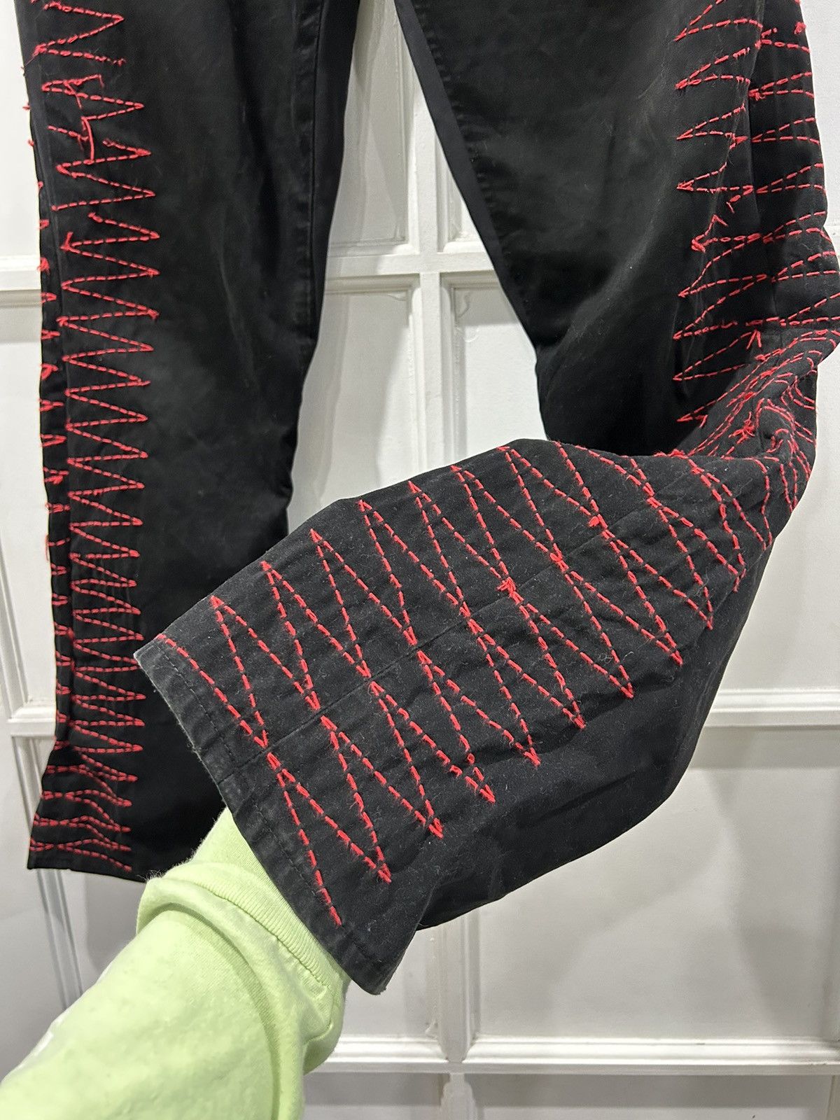 Undercover SS03 Undercover Scab "Giz Stitch" Flare Pants Size US 31 - 3 Thumbnail