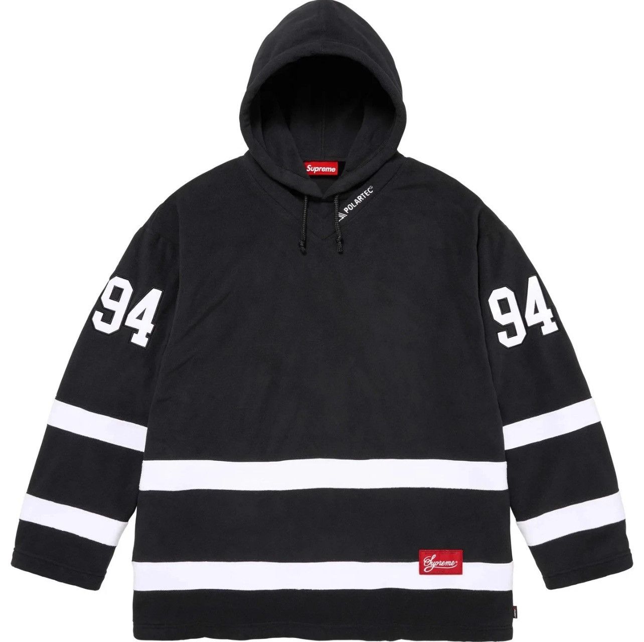 Supreme Supreme FW25 Polartec Hooded Hockey Jeresy Black Size Small Size US S / EU 44-46 / 1 - 1 Thumbnail