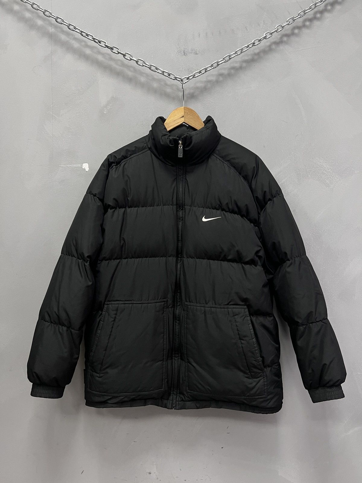 Nike Kanye west style puffer nike centr logo jacket 2000s style Size US M / EU 48-50 / 2 - 1 Thumbnail