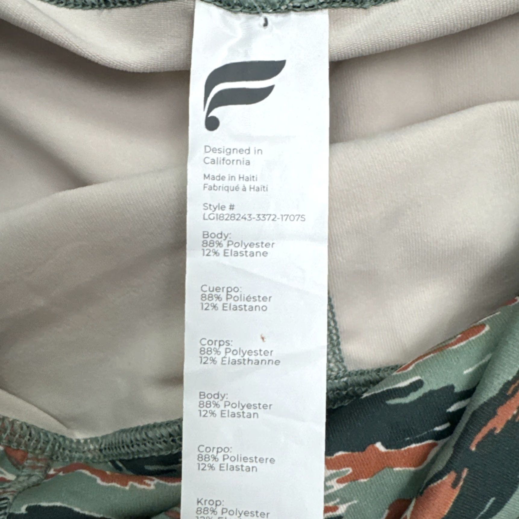 Fabletics Fabletics Powerhold Leggings Womens 1X Multicolor Animal Print 7/8 High Waisted Skinny Leggings Athletic Yoga Running & Jogging Gym & Training Womens Size 40" / US 18 - 5 Thumbnail