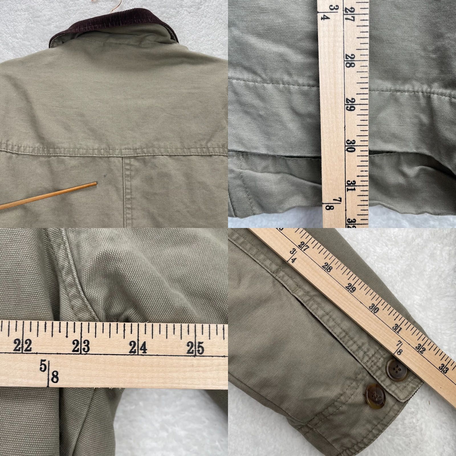 Vintage VTG Cabela's Jacket Mens Large Green Military Chore Work Barn Pockets Button Down Size US L / EU 52-54 / 3 - 8 Thumbnail