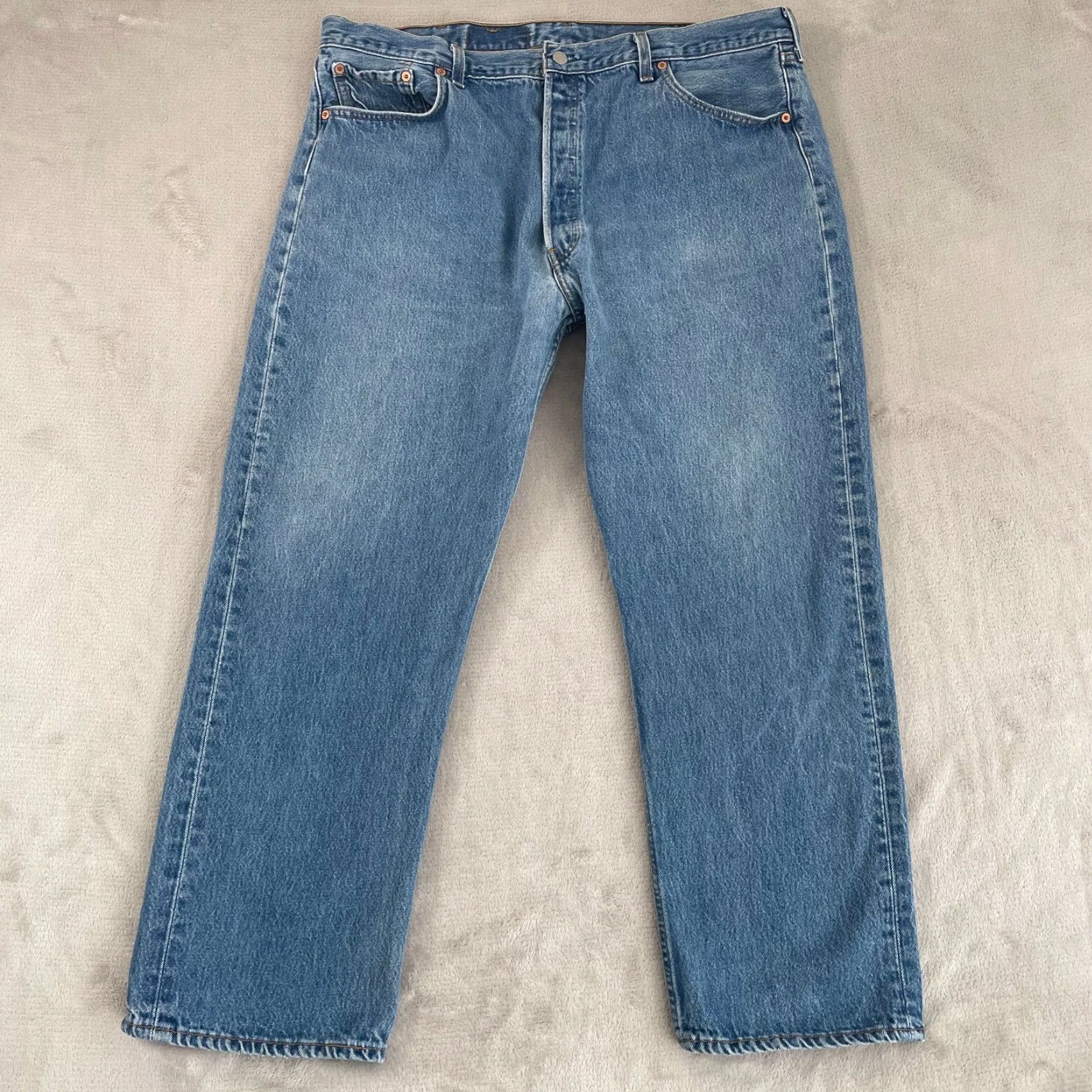 Levi's VINTAGE Levi's 501 XX Jeans Men 40x29 Blue Medium Wash Denim USA Made Y2K 80s 90s USA Mens Regular 5-Pocket Button-Fly Size US 40 / EU 56 - 5 Thumbnail