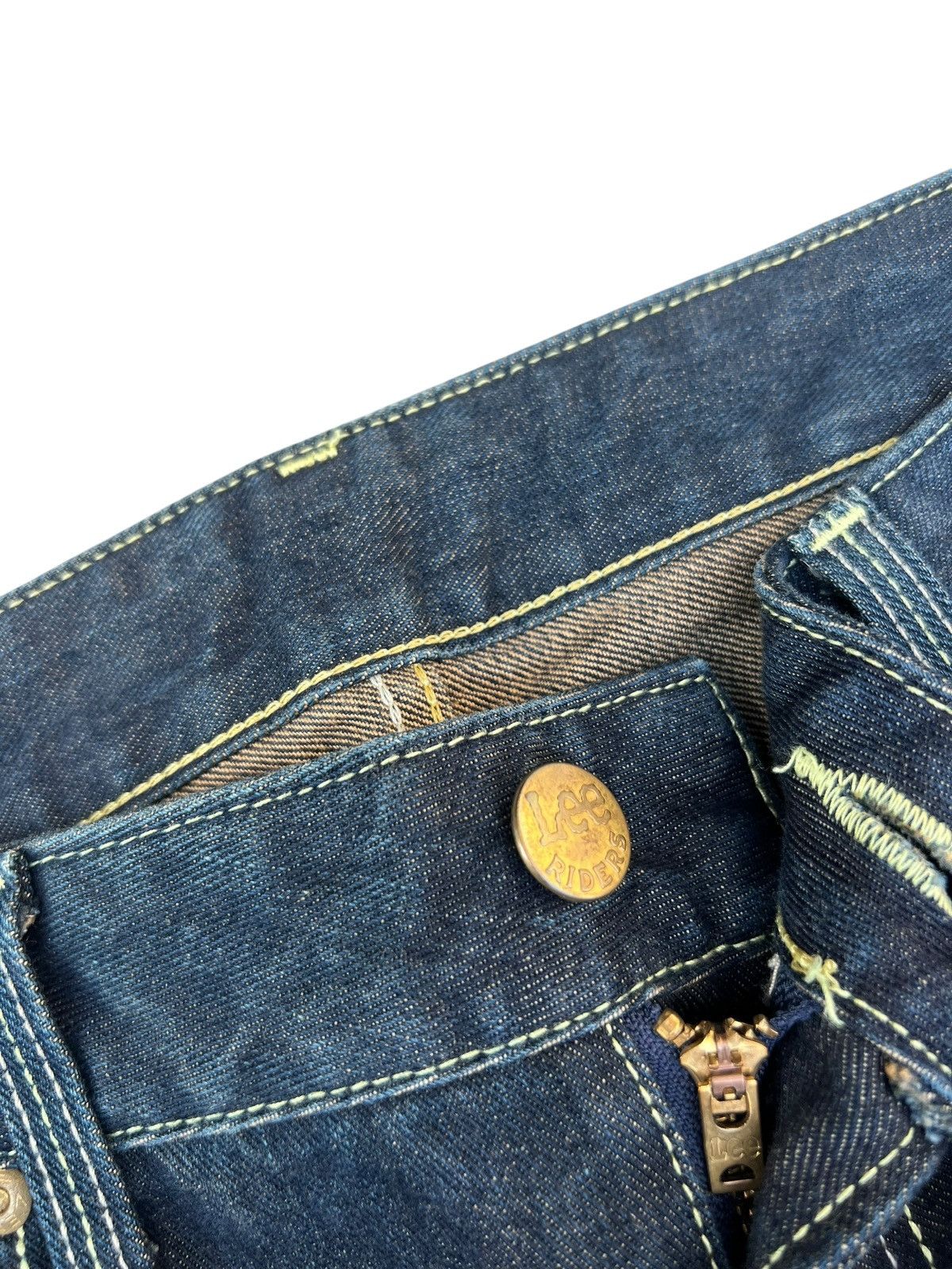 Lee Vintage Y2K Lee Riders Gold Label Mud Wash Denim Flare Jeans Size US 30 / EU 46 - 7 Thumbnail