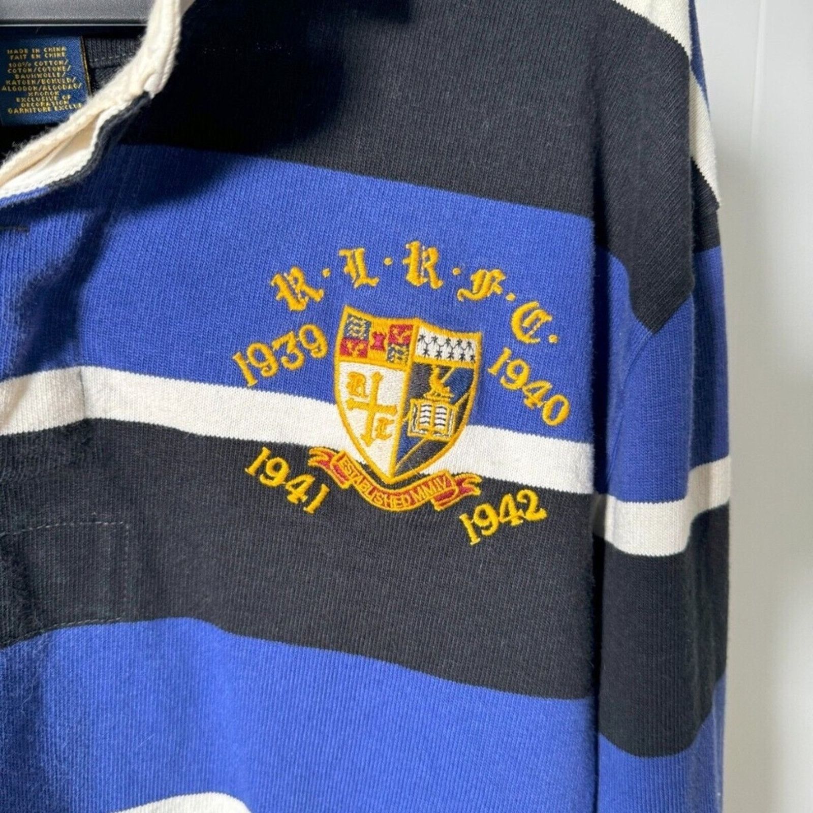 Ralph Lauren 2005 Vintage Ralph Lauren Rugby Shirt XXL (Fits Like L/XL) Size US XXL / EU 58 / 5 - 4 Thumbnail