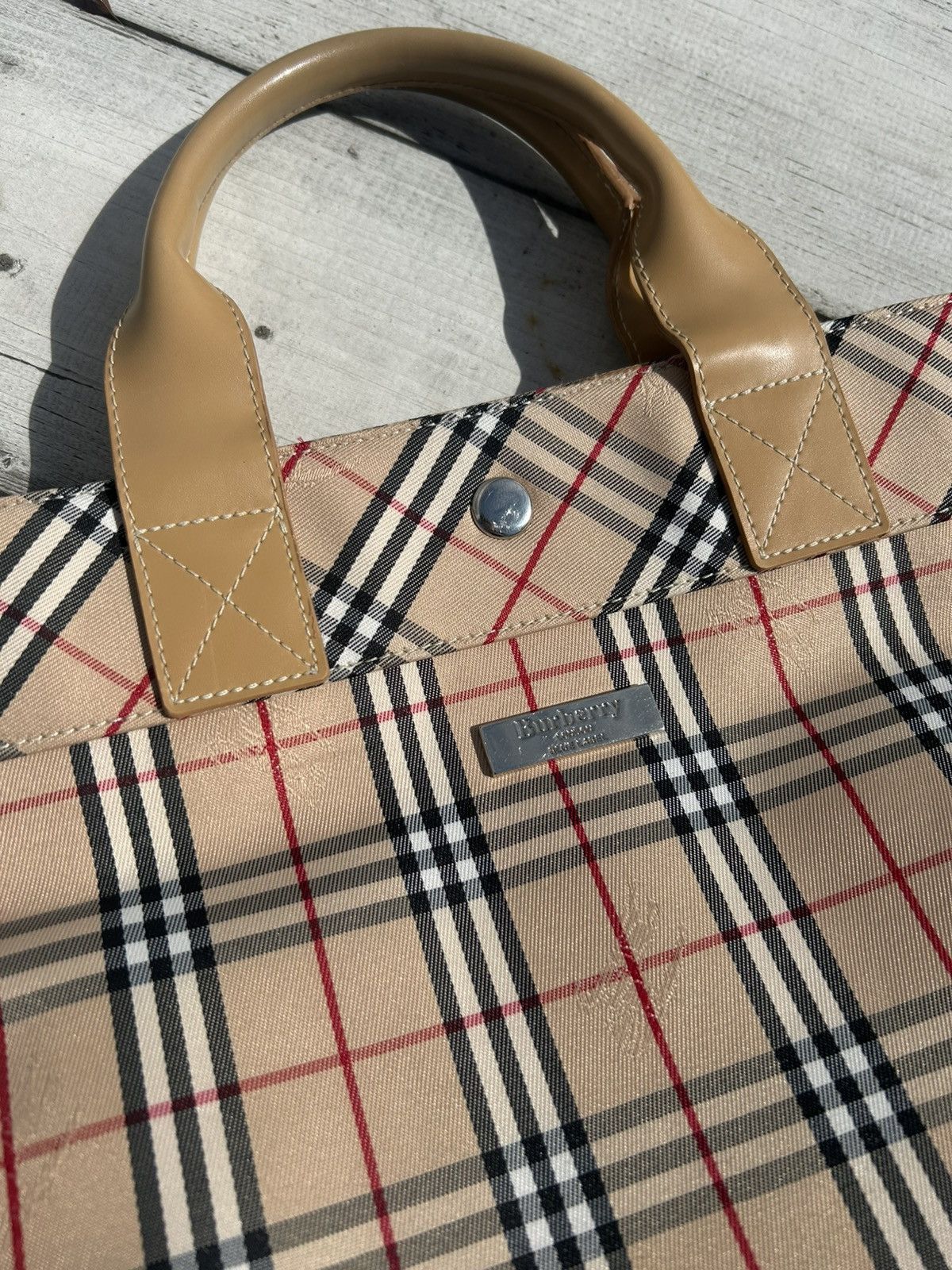 Burberry Vintage tote bag blue label Burberry Size ONE SIZE - 7 Thumbnail