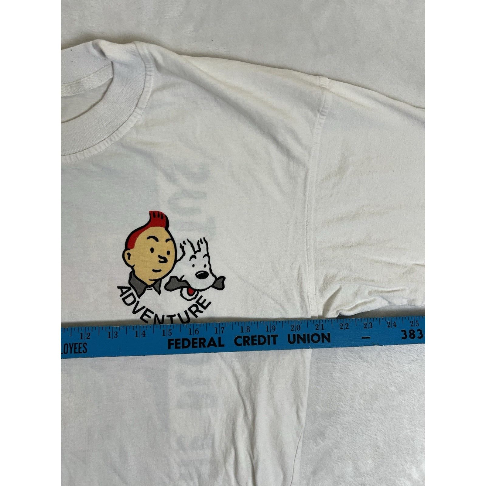 Vintage The Adventures of Tin Tin The Blue Lotus Vintage T-Shirt Siz Size US L / EU 52-54 / 3 - 7 Thumbnail