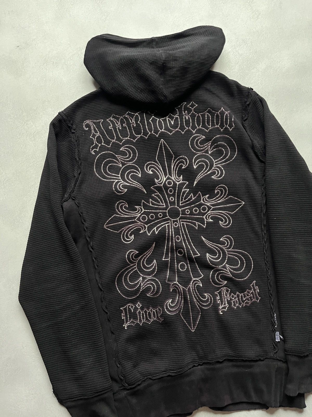 Affliction Rare Vintage Affliction Zip Hoodie y2k Skull Avant-Garde Size US M / EU 48-50 / 2 - 9 Thumbnail