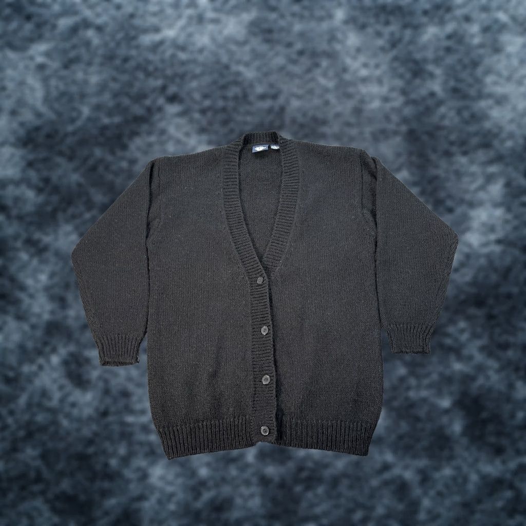 Dockers VINTAGE Dockers Cardigan Sweater Womens Large Mohair Vneck Chunky Knit Black 90s L Womens Size L / US 10 / IT 46 - 1 Thumbnail