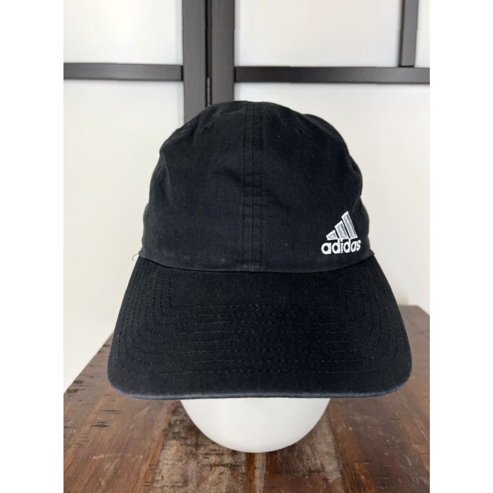 Adidas Adidas Hat Cap Strap Back Adult One Size Black Cotton Climalite Golf Golfer Hat/Cap Men Baseball Cap Outdoor Sports Adjustable, Lightweight Men 90s? Size ONE SIZE - 2 Thumbnail