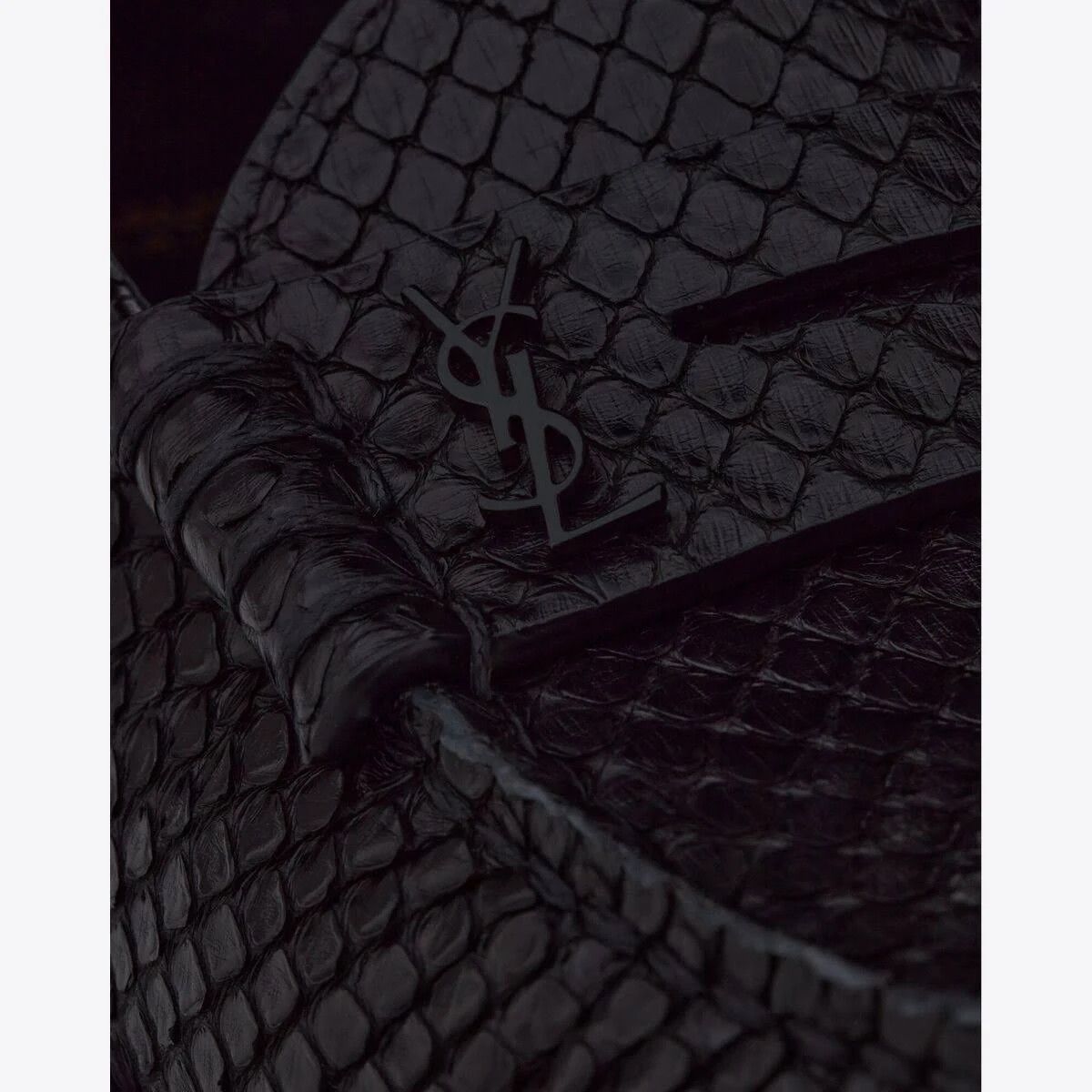 Saint Laurent Paris o1s1wg110724 Le loafer Penny Slippers in Python in Noir Size US 8 / EU 41 - 4 Thumbnail