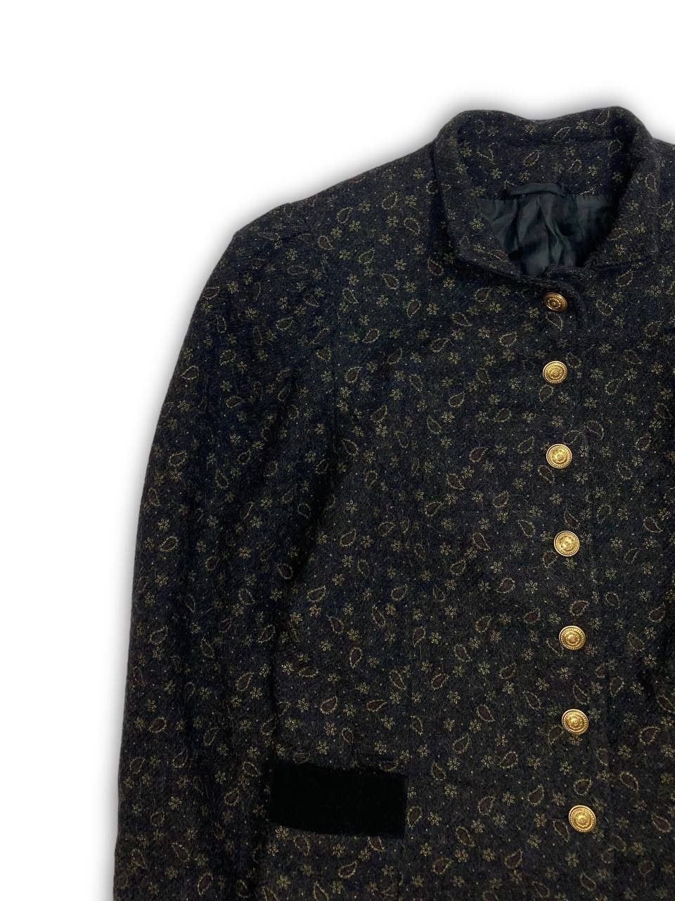 Vintage 80s Vintage BASSET West Germany Tweed Womens Blazer M519 Size M / US 6-8 / IT 42-44 - 3 Thumbnail