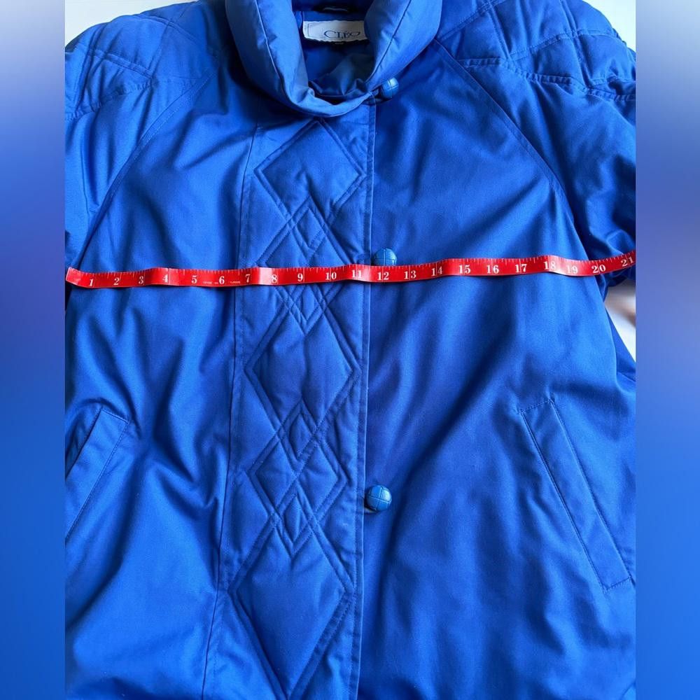 Other Vintage Cleo Blue Long coat puffer jacket Size M / US 6-8 / IT 42-44 - 4 Thumbnail