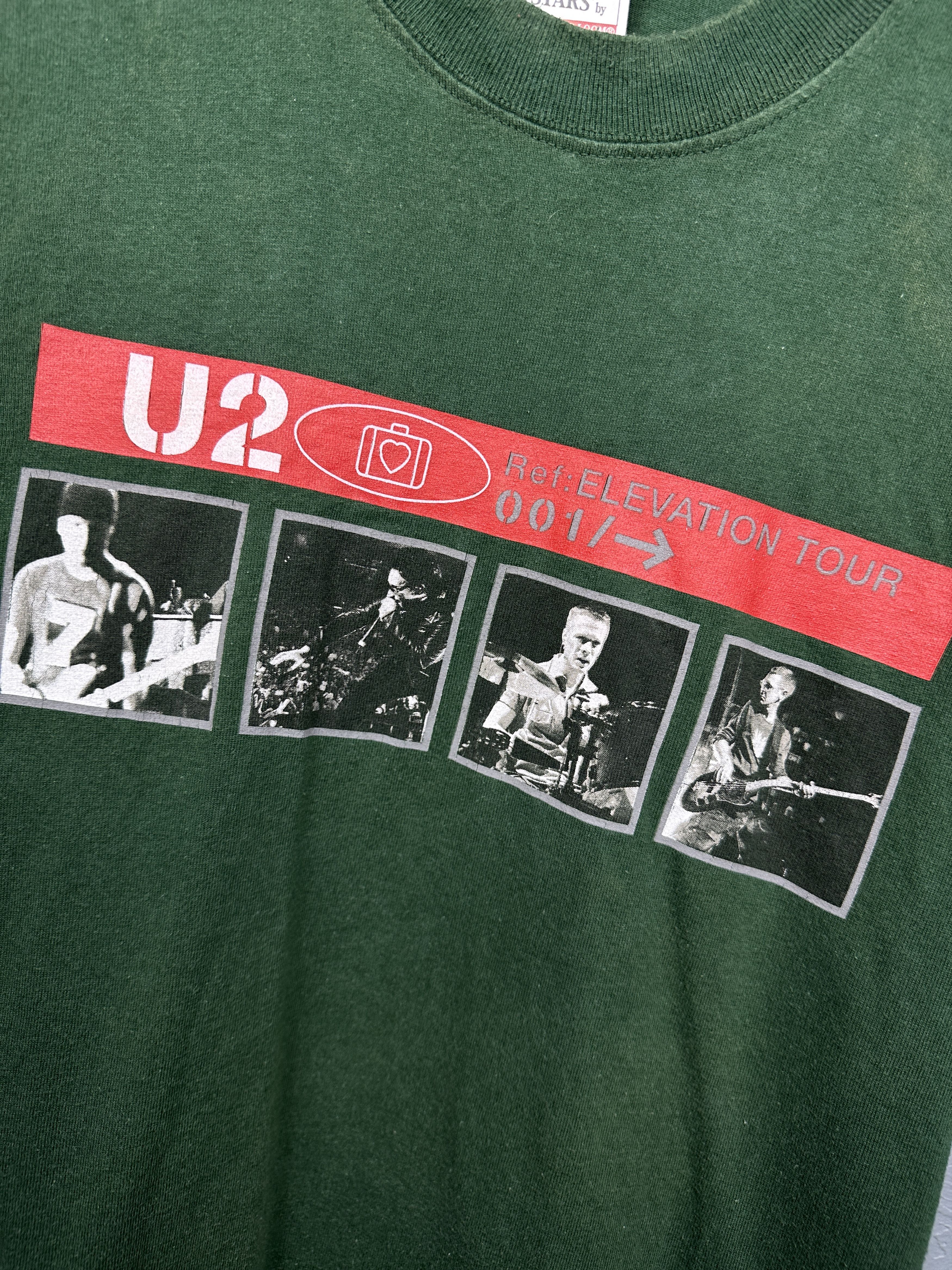 Band Tees × Vintage U2 Elevation Tour Vintage Rock Band T-Shirt Size US L / EU 52-54 / 3 - 3 Thumbnail
