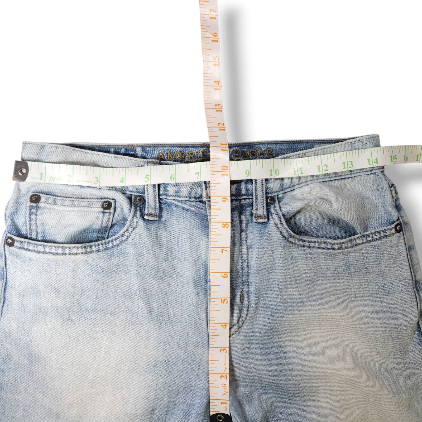 American Eagle Outfitters American Eagle Relaxed Straight Core Flex Denim Jeans 28x29 Size US 28 / EU 44 - 10 Thumbnail