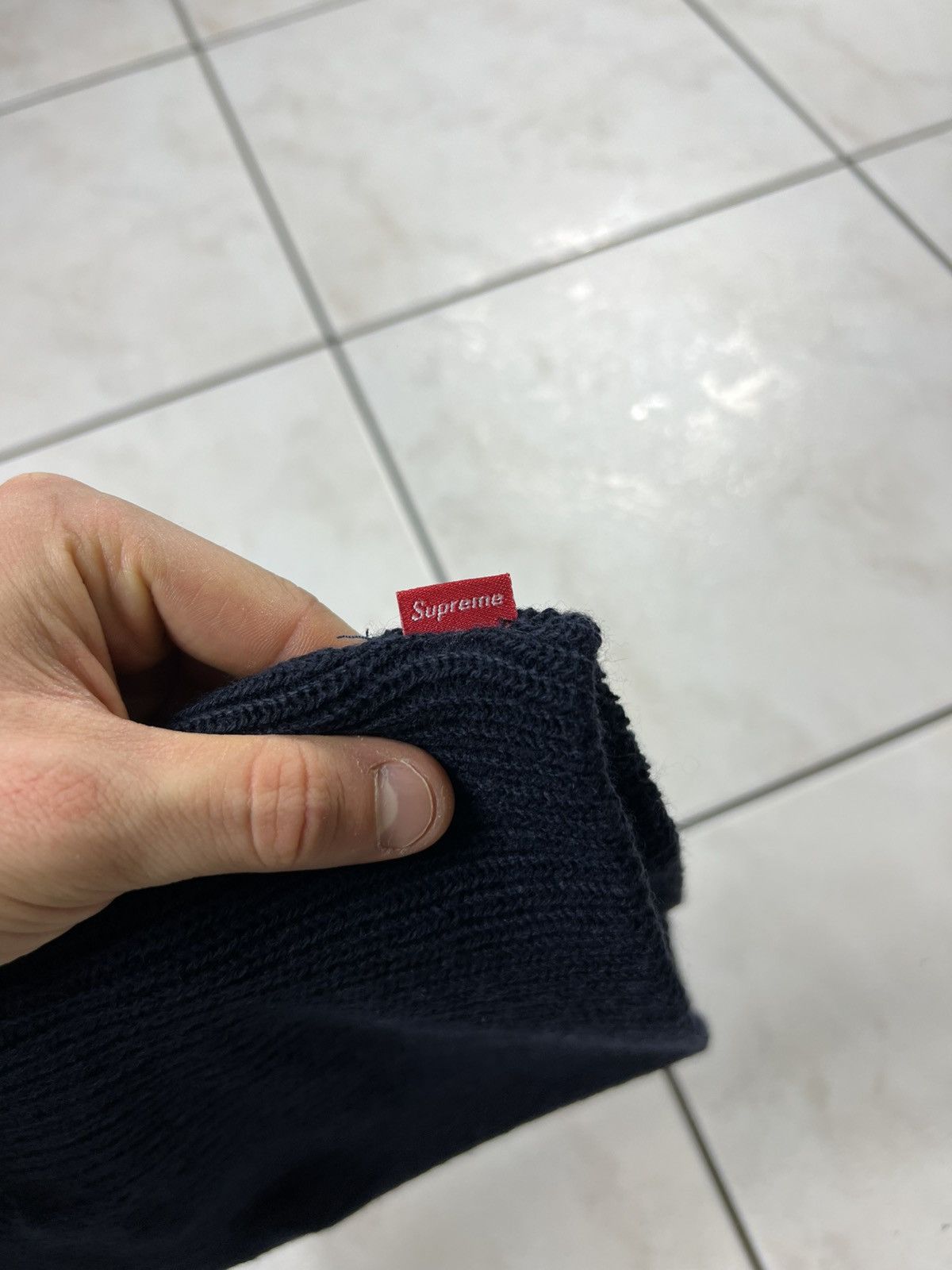 Supreme Supreme OG basic beanie navy knitted small logo hat cap Size ONE SIZE - 10 Thumbnail